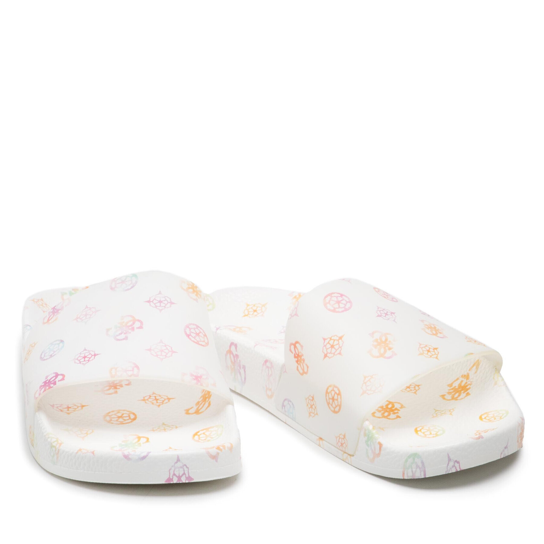 Guess Nazouváky Printed Beach Slippers E2GZ02 BB00F Bílá - Pepit.cz