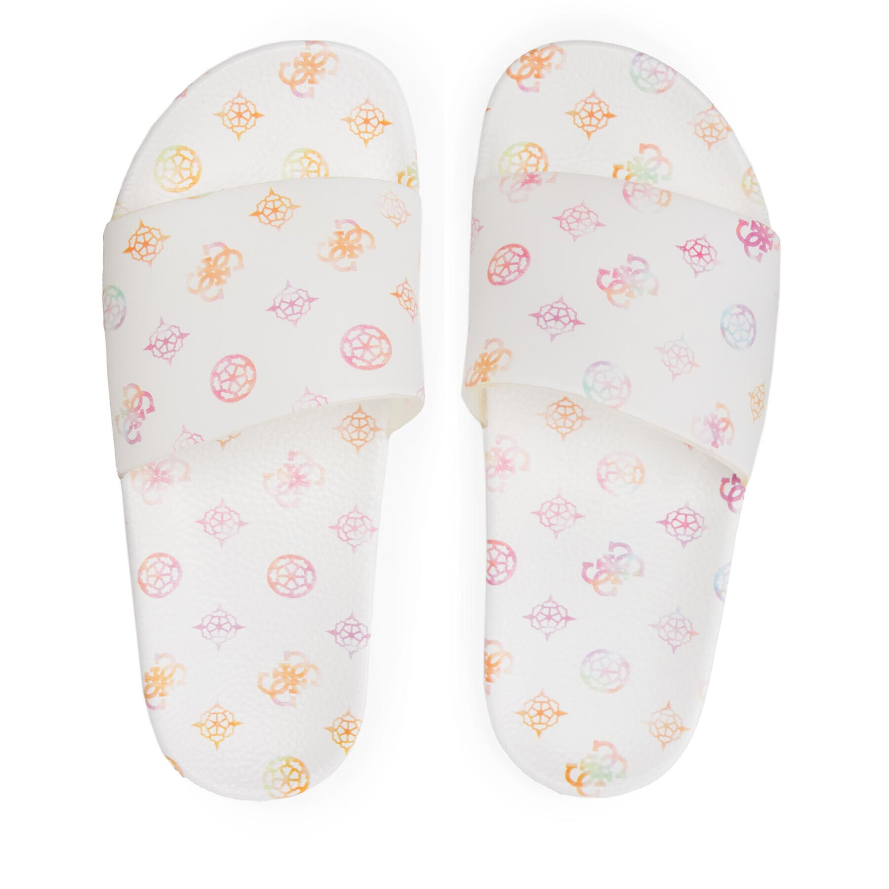 Guess Nazouváky Printed Beach Slippers E2GZ02 BB00F Bílá - Pepit.cz