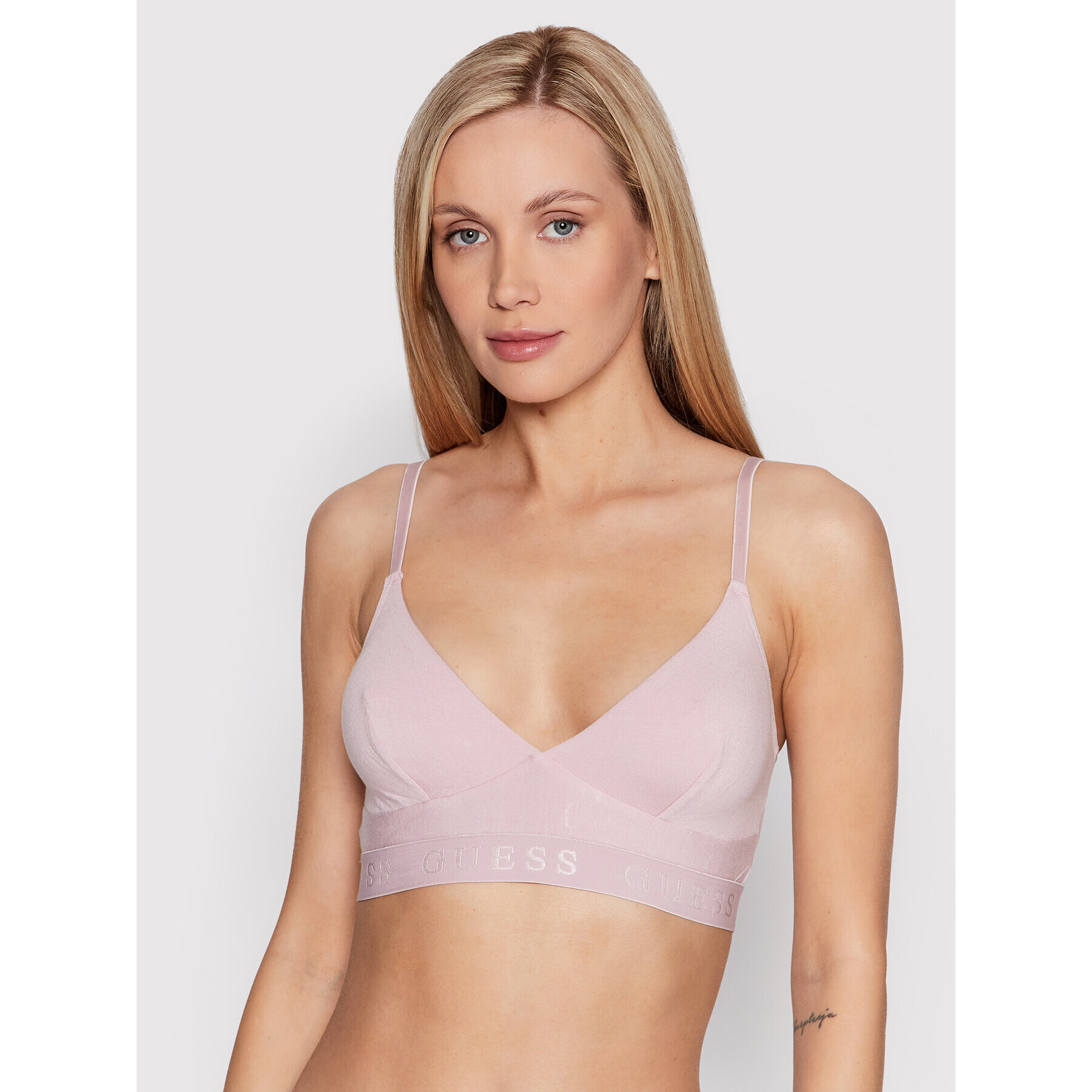 Guess Podprsenka Bralette April O1BC20 JR06U Růžová - Pepit.cz