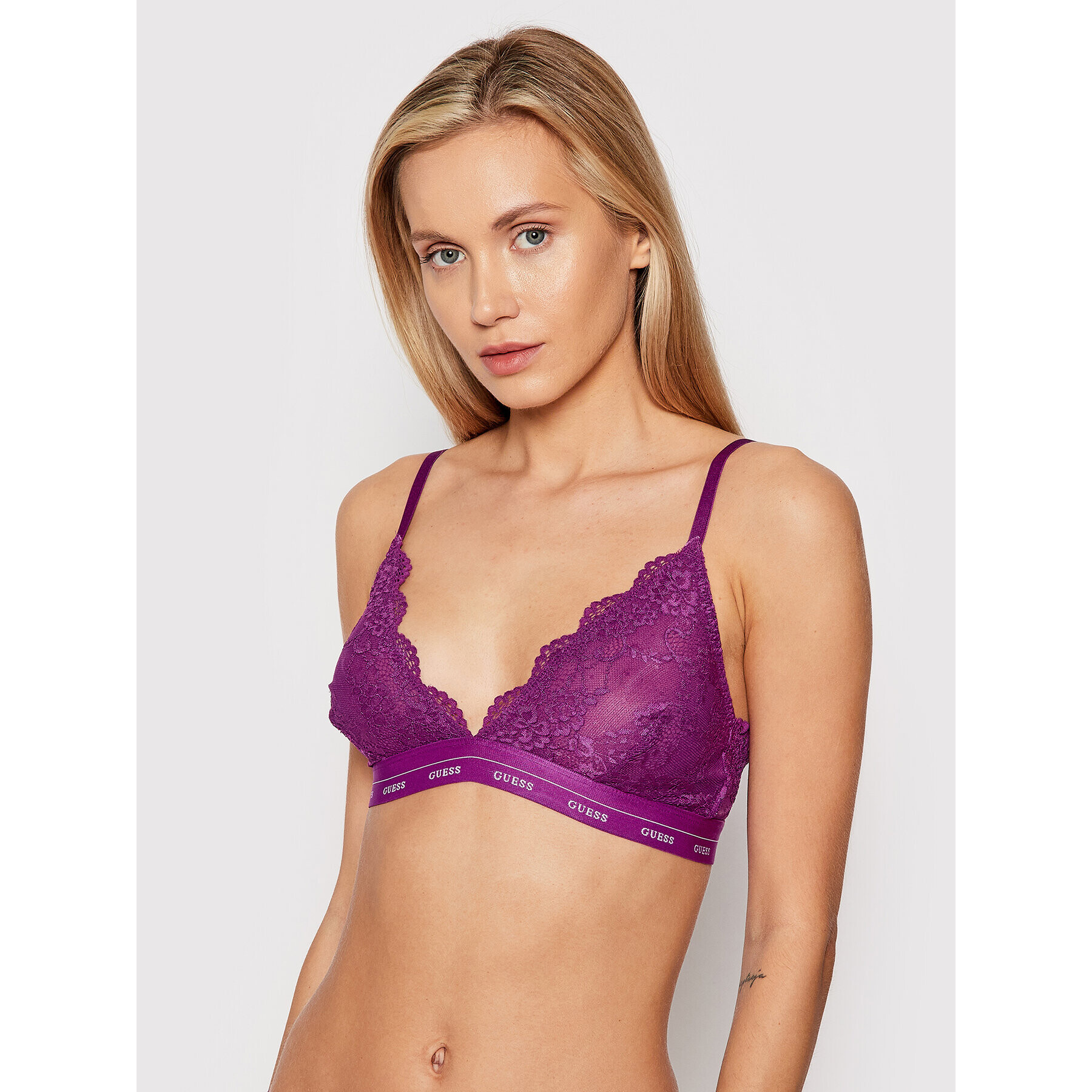 Guess Podprsenka Bralette Aria O0BC00 PZ01C Fialová - Pepit.cz