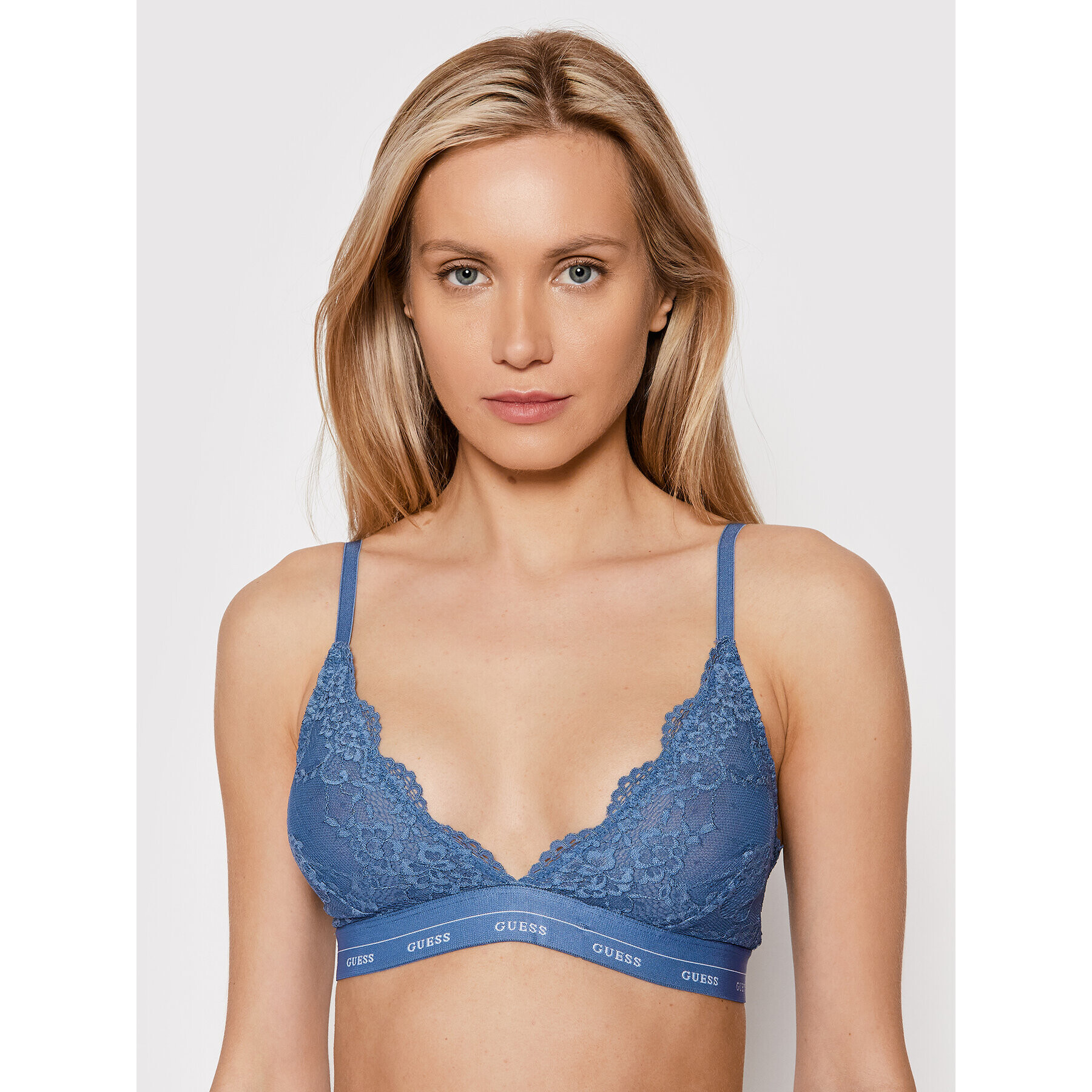 Guess Podprsenka Bralette Aria O0BC00 PZ01C Modrá - Pepit.cz