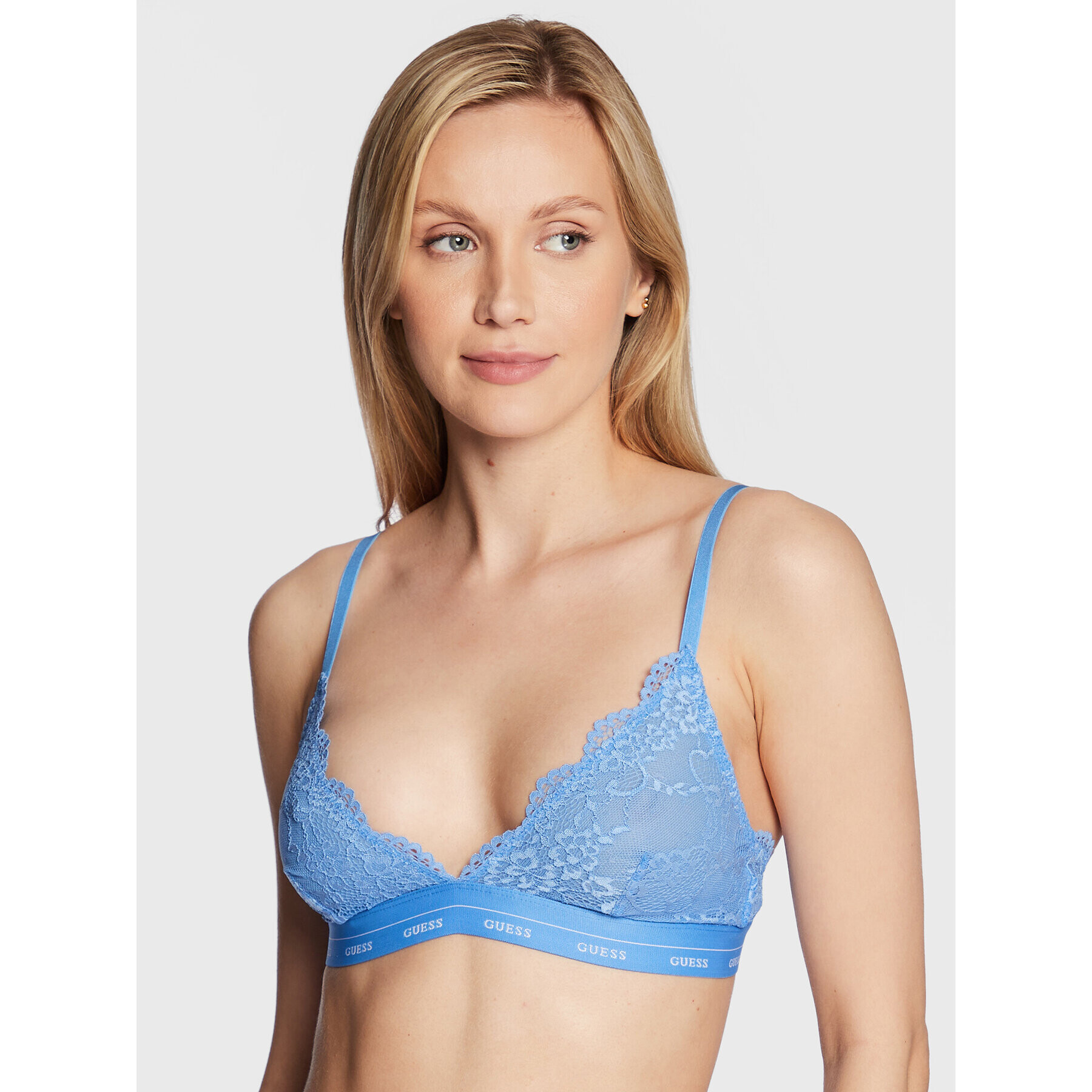 Guess Podprsenka Bralette Aria O0BC00 PZ01C Modrá - Pepit.cz