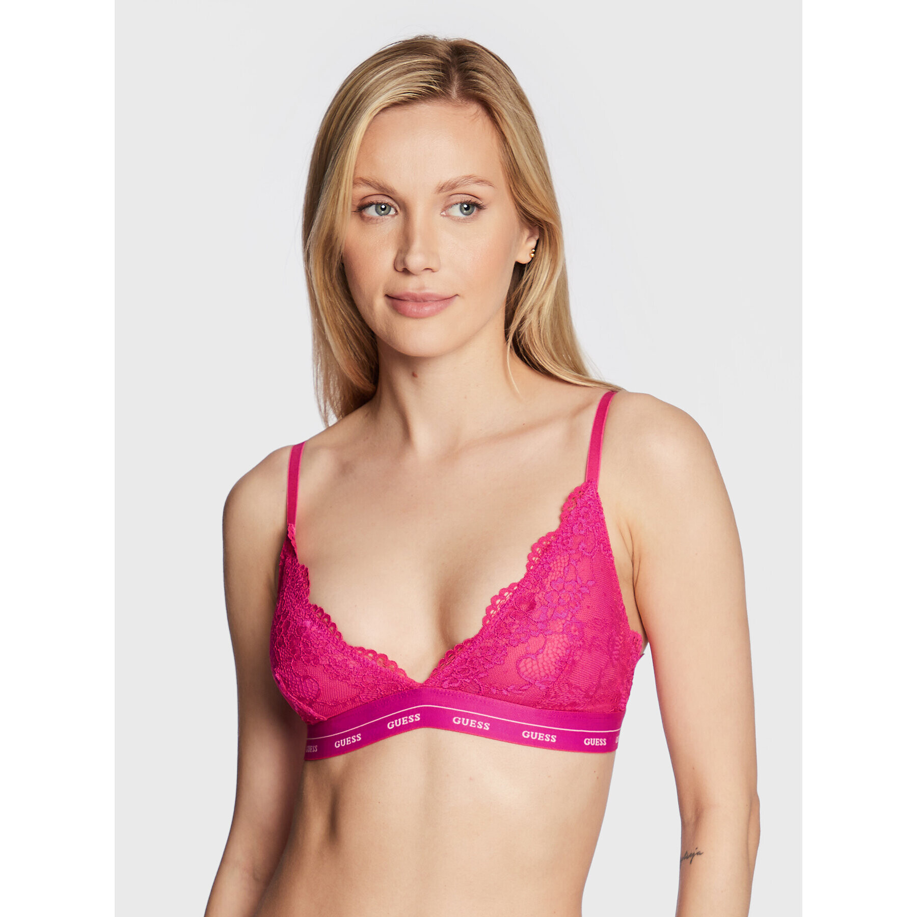 Guess Podprsenka Bralette Aria O0BC00 PZ01C Růžová - Pepit.cz