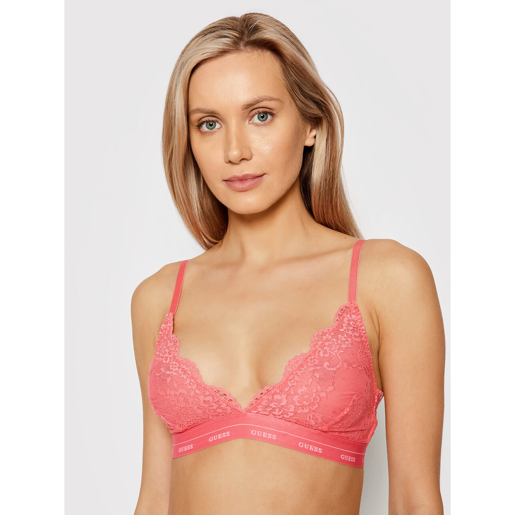 Guess Podprsenka Bralette Aria O0BC00 PZ01C Růžová - Pepit.cz