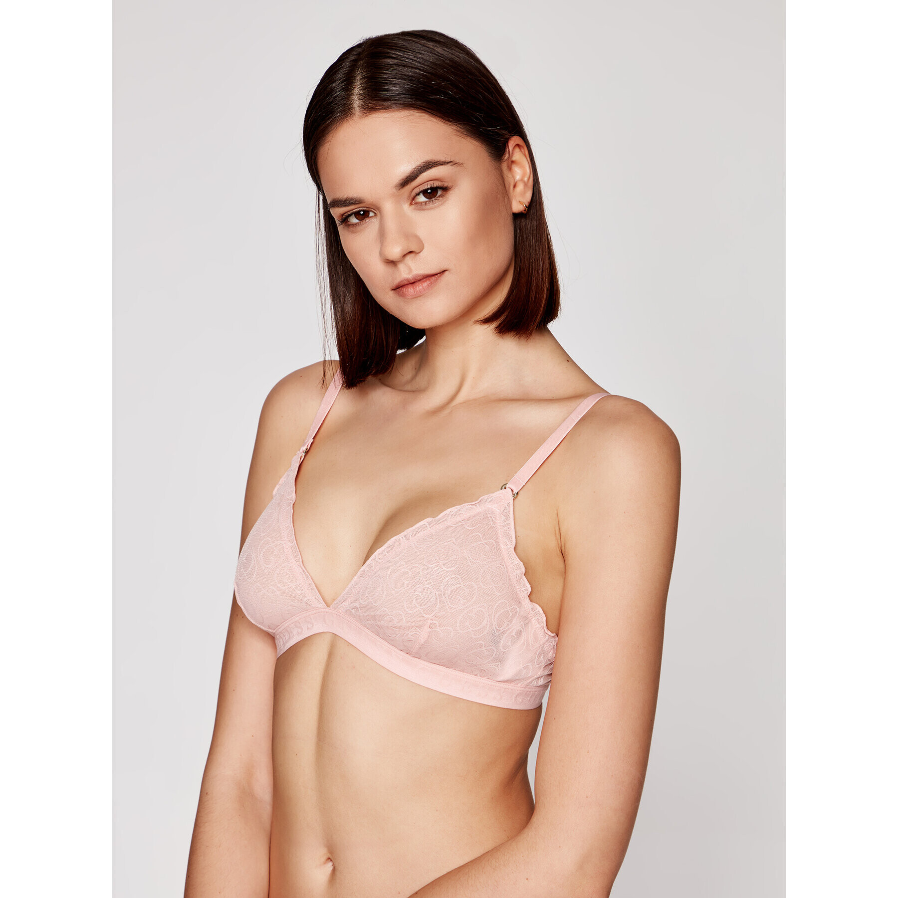 Guess Podprsenka Bralette Arielle O1GC06 NT01K Růžová - Pepit.cz