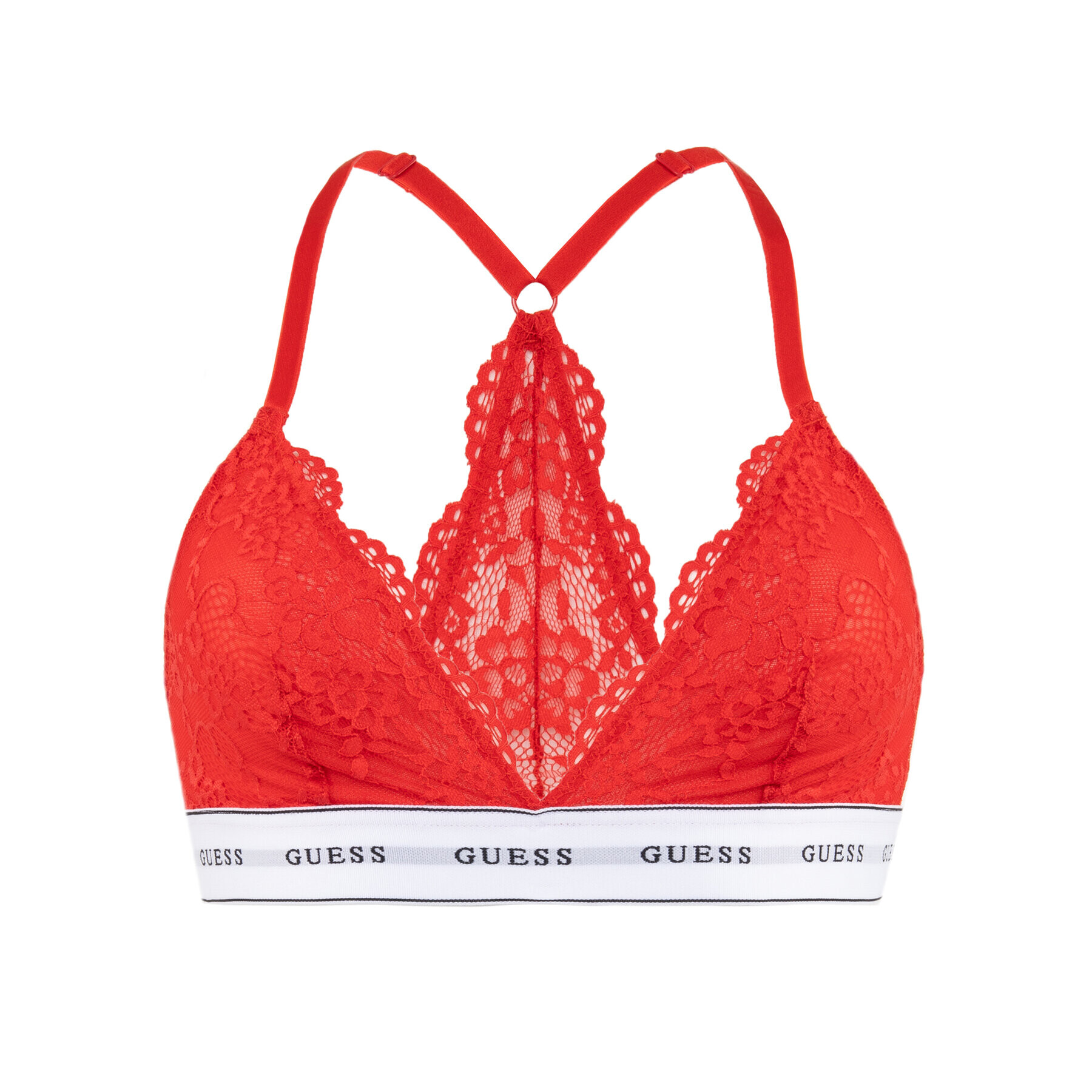 Guess Podprsenka Bralette Belle O97C02 PZ01C Červená - Pepit.cz