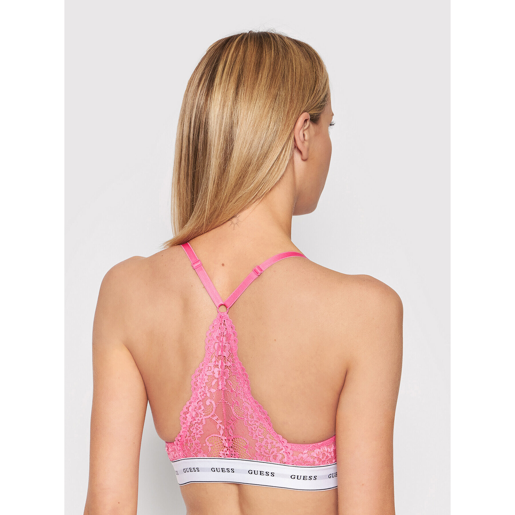 Guess Podprsenka Bralette Belle O97C02 PZ01C Růžová - Pepit.cz