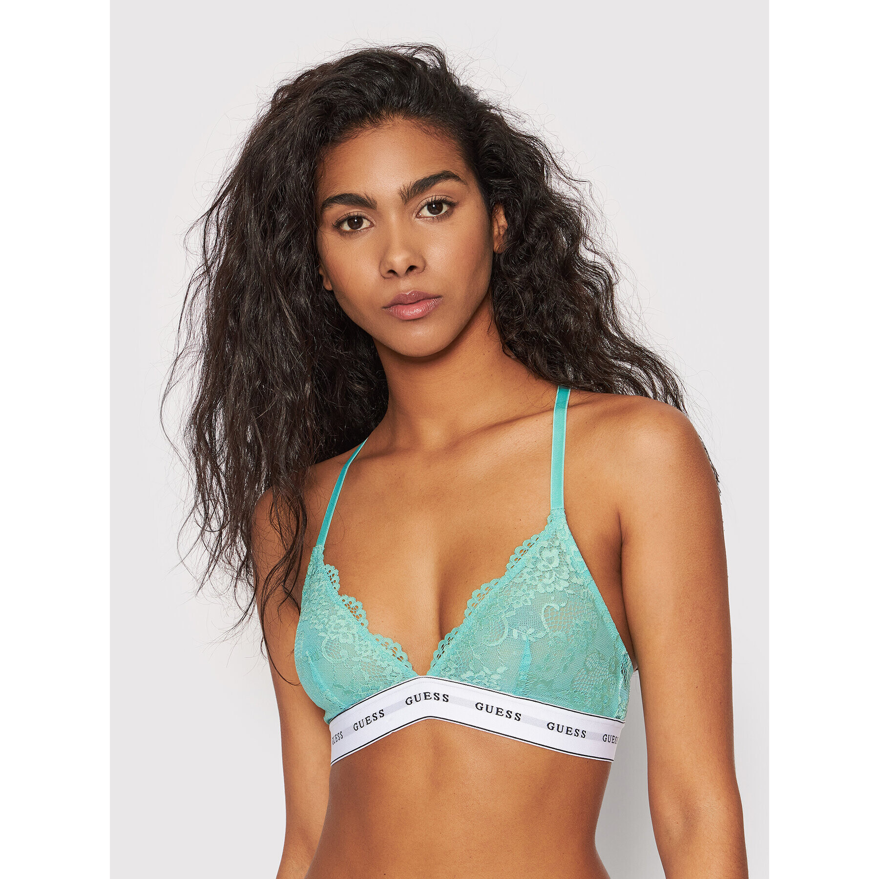 Guess Podprsenka Bralette Belle O97C02 PZ01C Zelená - Pepit.cz