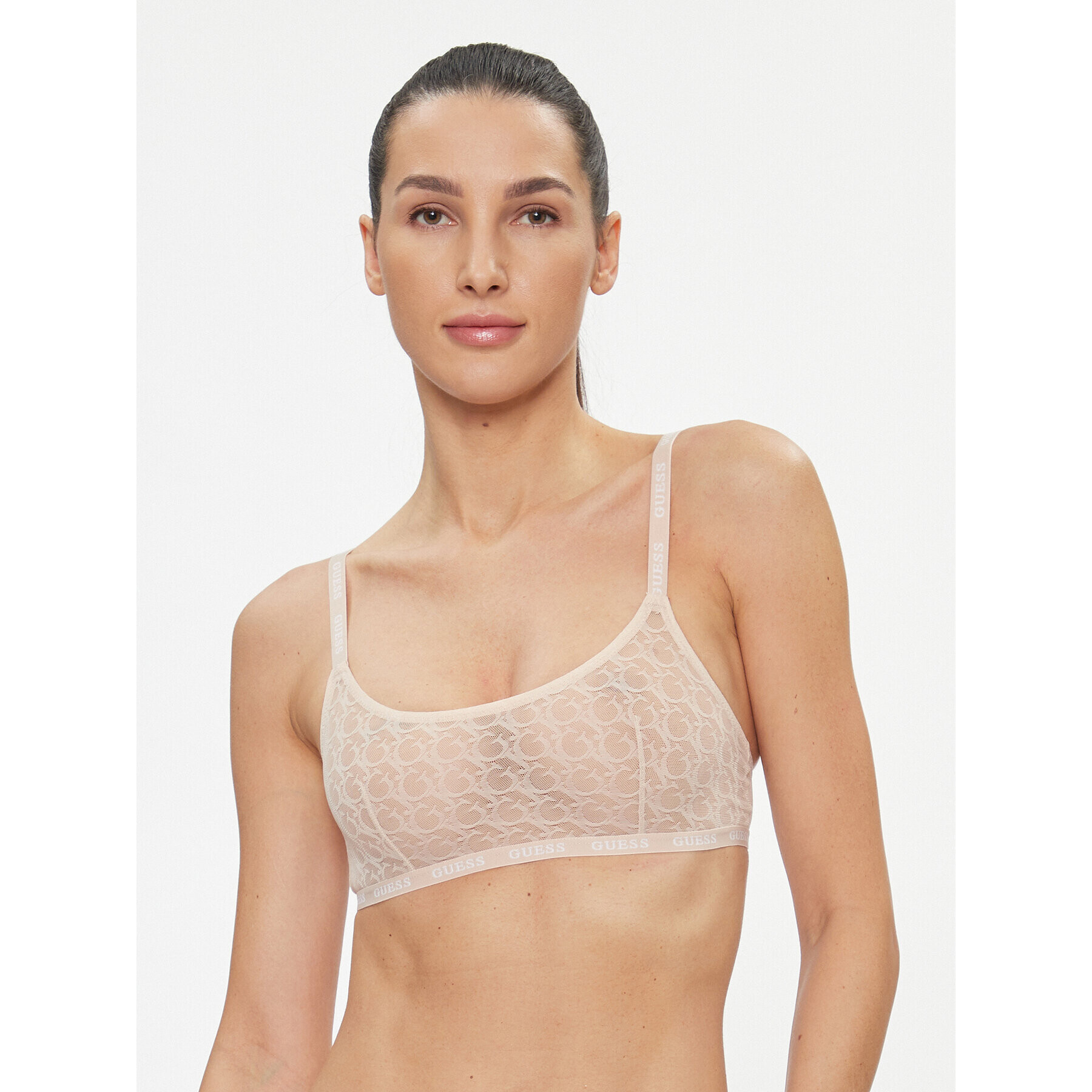 Guess Podprsenka Bralette O3BC16 KBXA0 Růžová - Pepit.cz