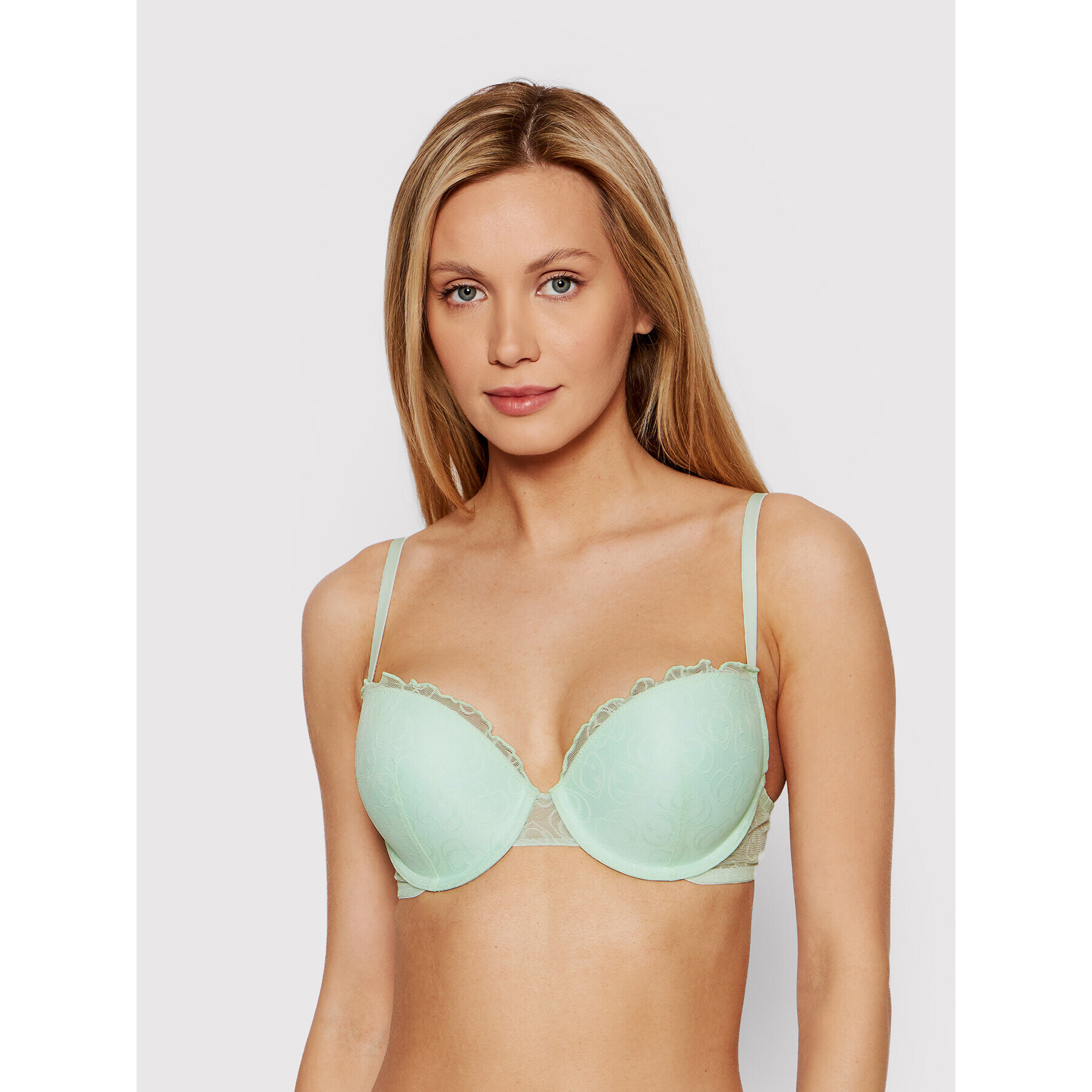 Guess Podprsenka Push-up Arielle O1GC07 NT01K Zelená - Pepit.cz