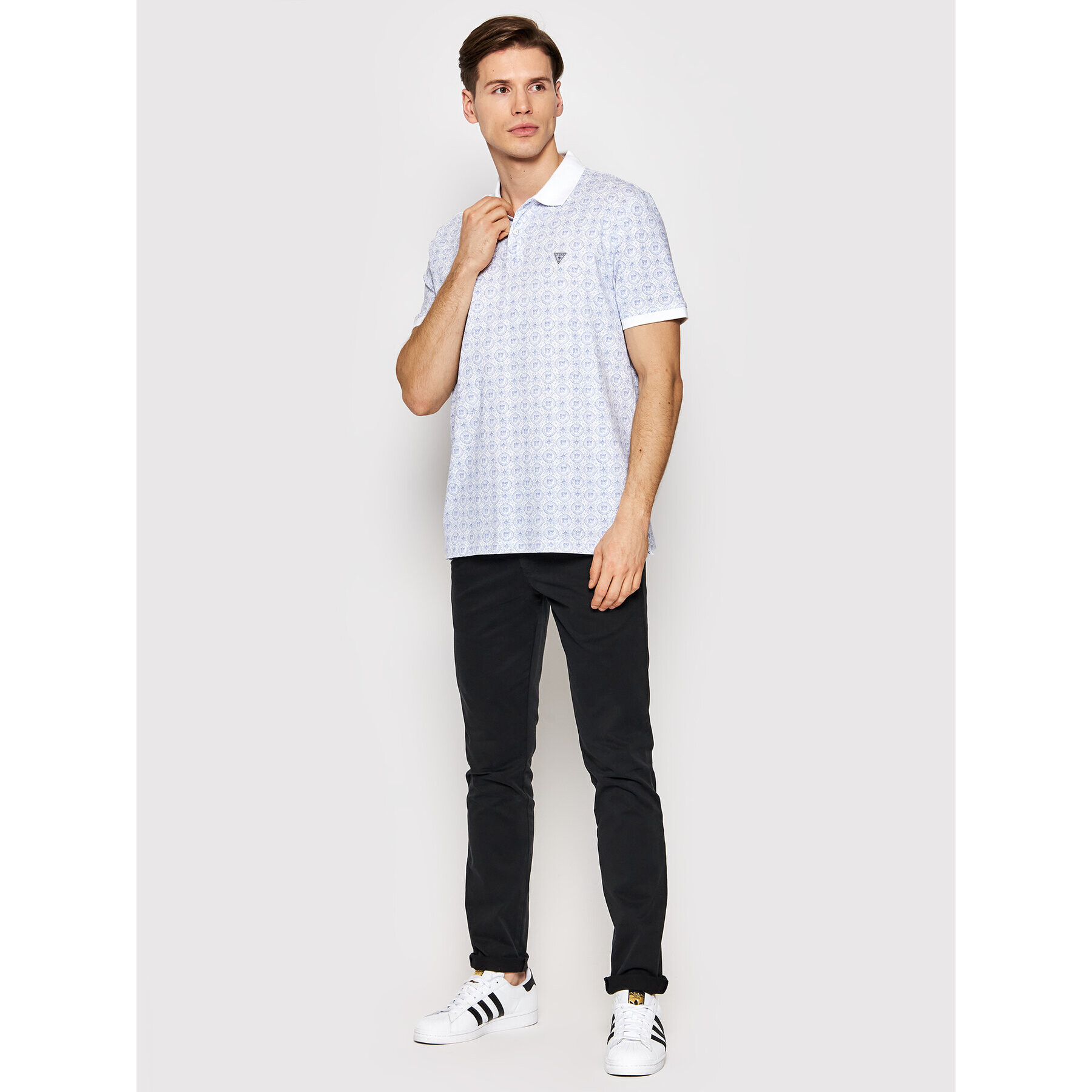 Guess Polokošile Kepa M2GP06 K7O61 Bílá Regular Fit - Pepit.cz