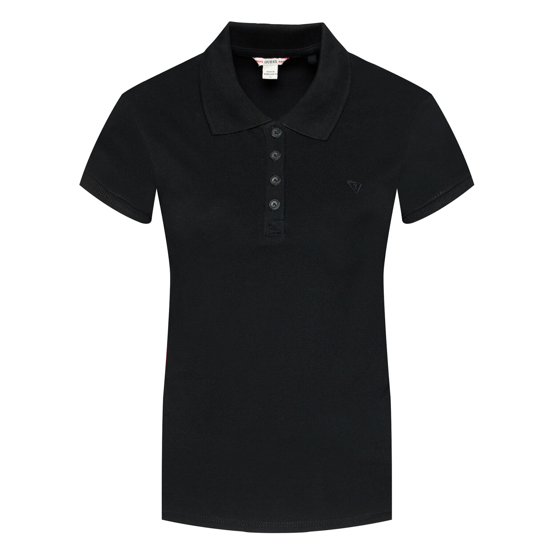 Guess Polokošile Logo Pique W1YP38 RAQS0 Černá Regular Fit - Pepit.cz