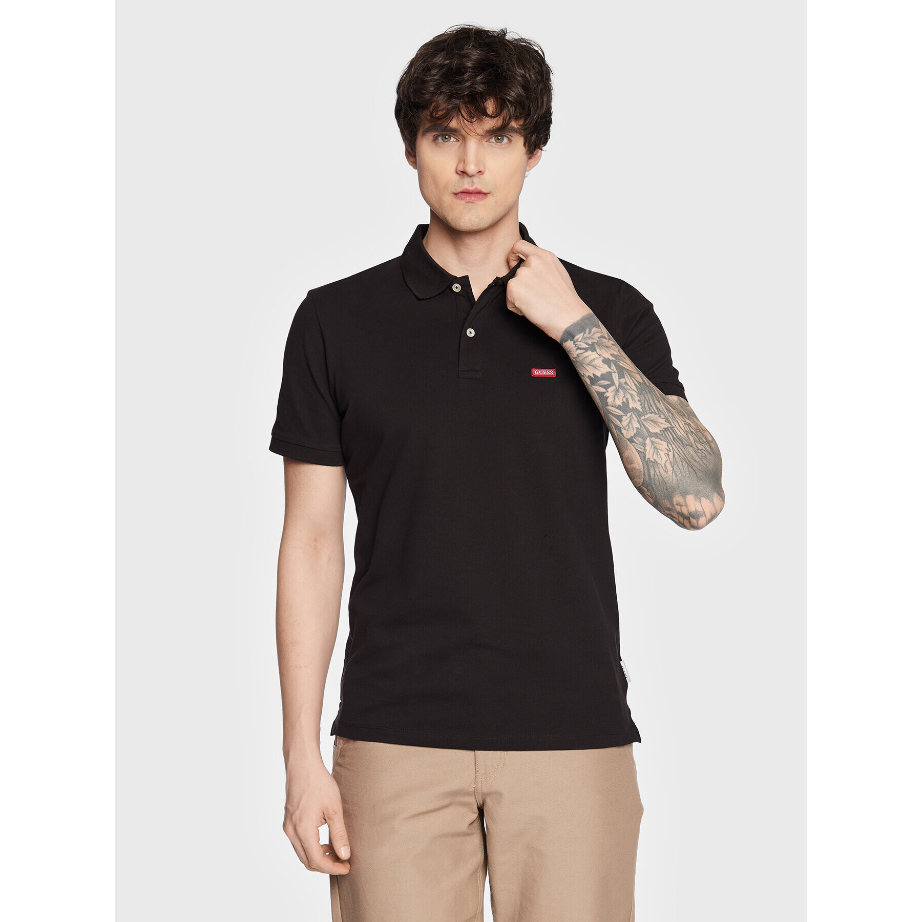 Guess Polokošile Lyle M3GP60 K7O64 Černá Slim Fit - Pepit.cz