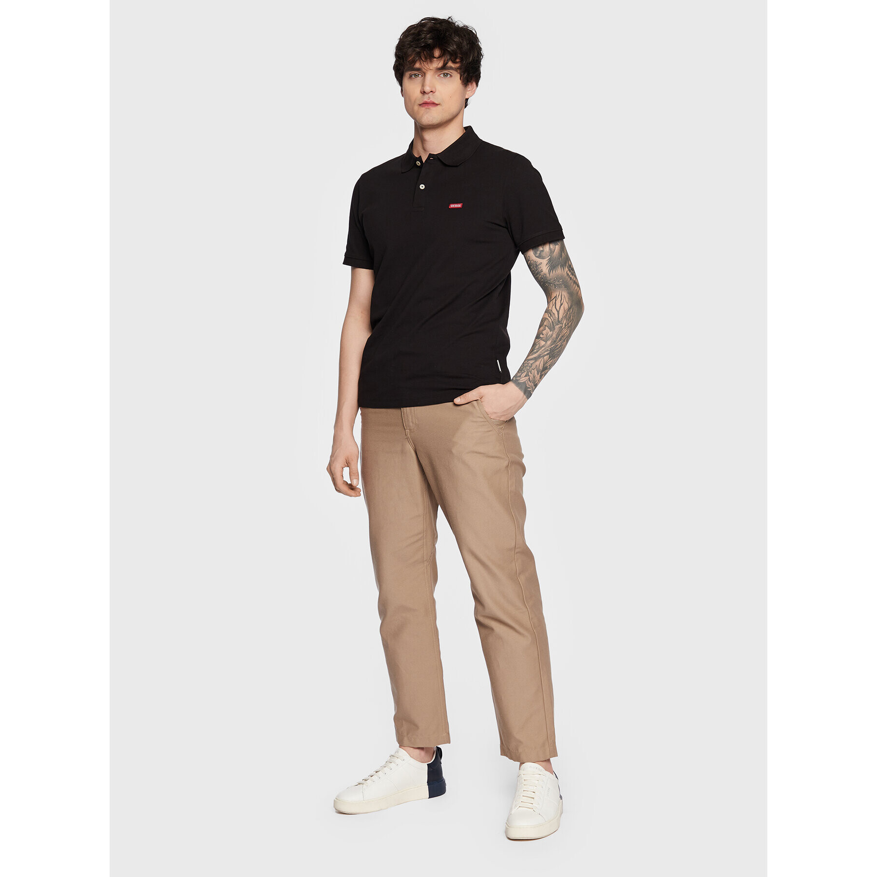 Guess Polokošile Lyle M3GP60 K7O64 Černá Slim Fit - Pepit.cz