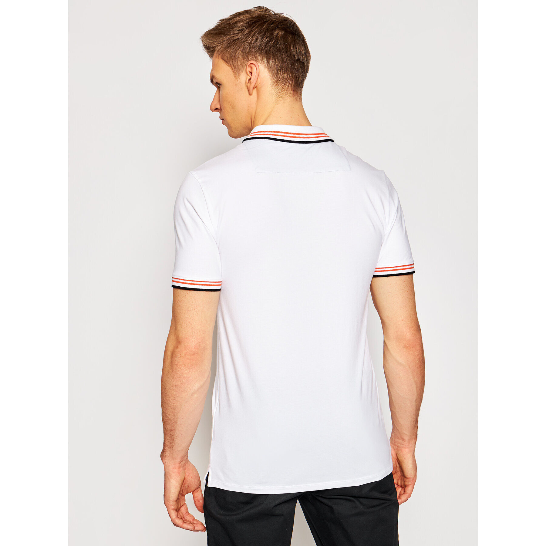 Guess Polokošile M1RP66 J1311 Bílá Extra Slim Fit - Pepit.cz