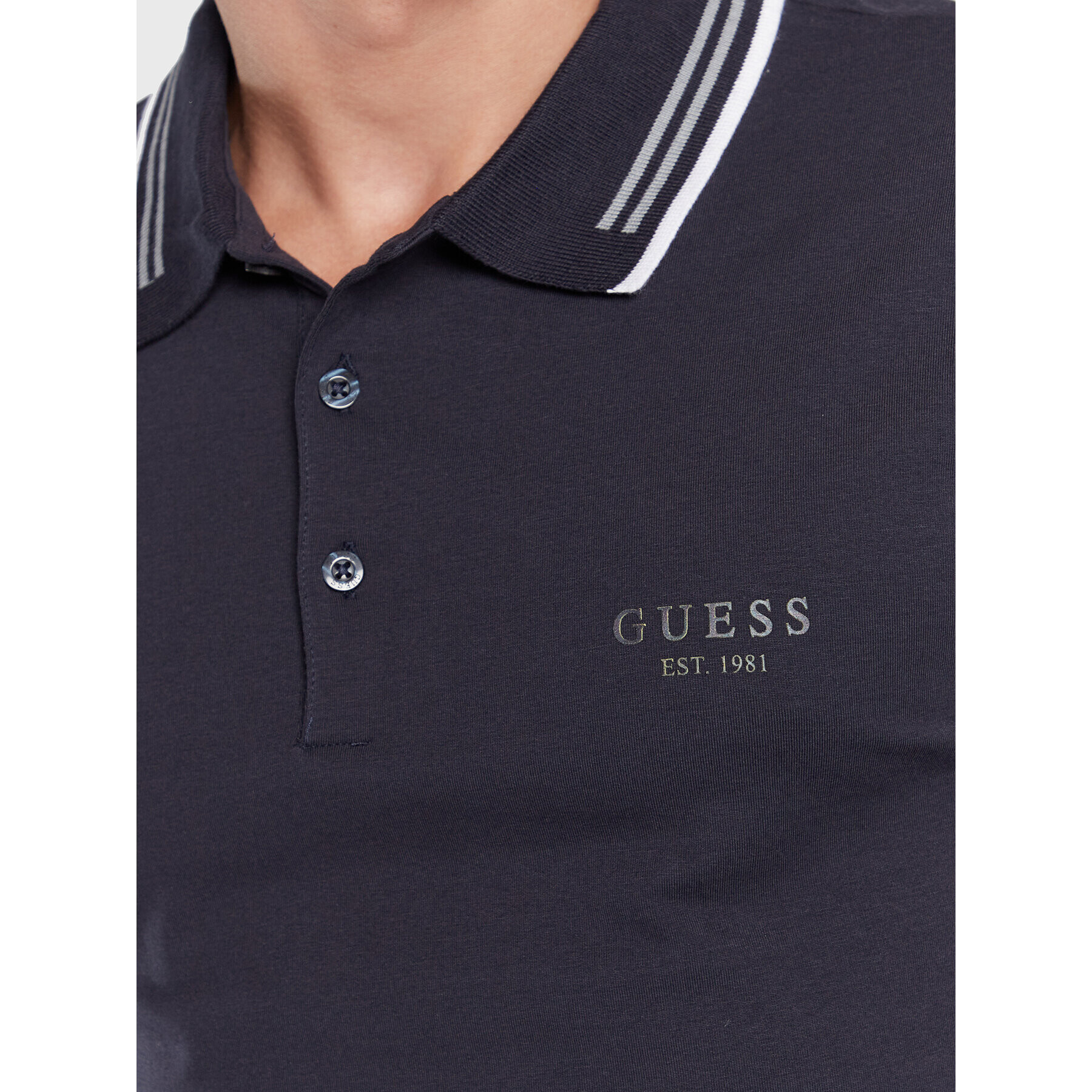 Guess Polokošile M2BP36 J1314 Tmavomodrá Regular Fit - Pepit.cz