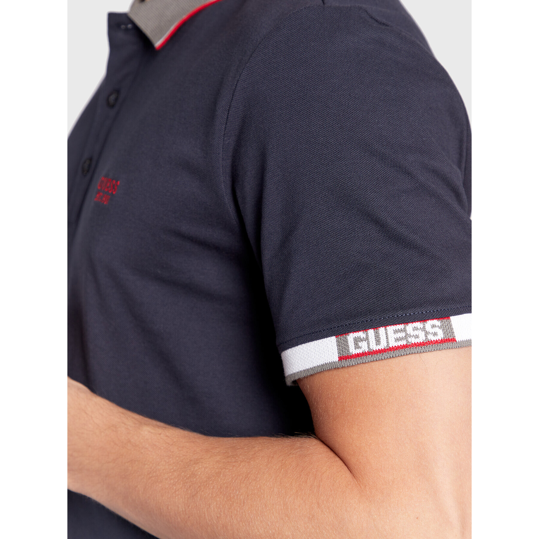 Guess Polokošile M2BP55 K9WF4 Tmavomodrá Regular Fit - Pepit.cz