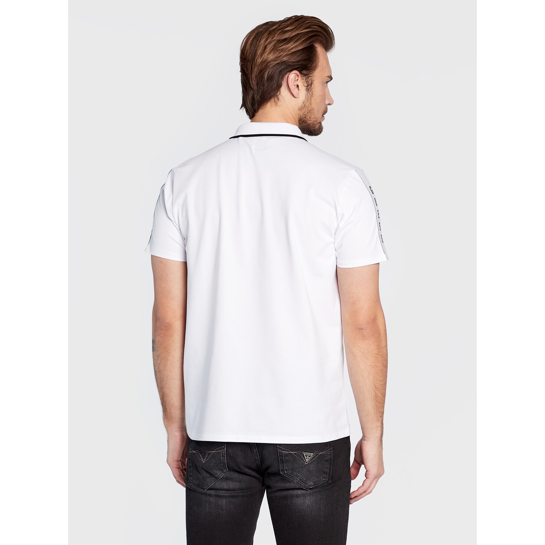 Guess Polokošile M2YP25 KARS0 Bílá Slim Fit - Pepit.cz