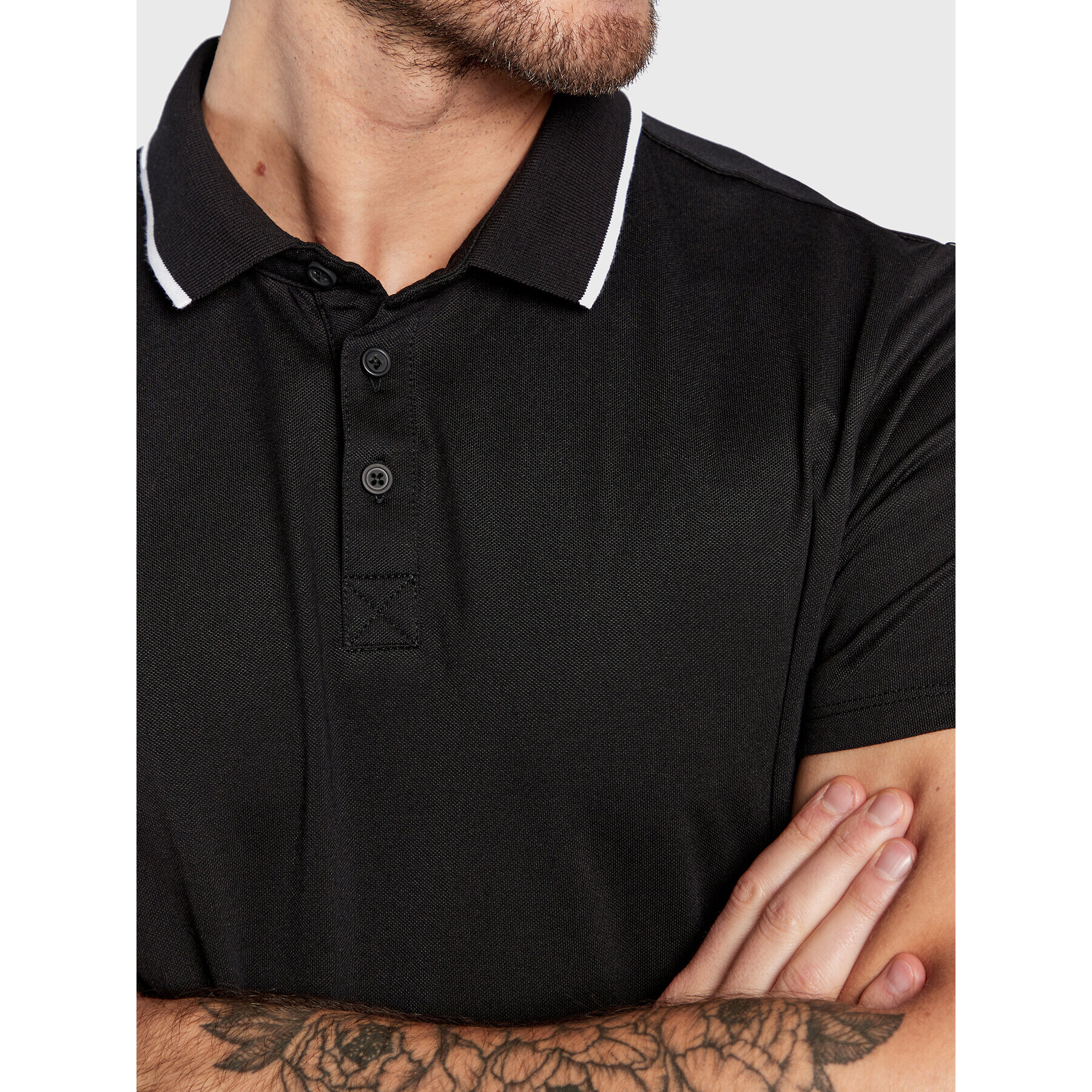 Guess Polokošile M2YP25 KARS0 Černá Slim Fit - Pepit.cz