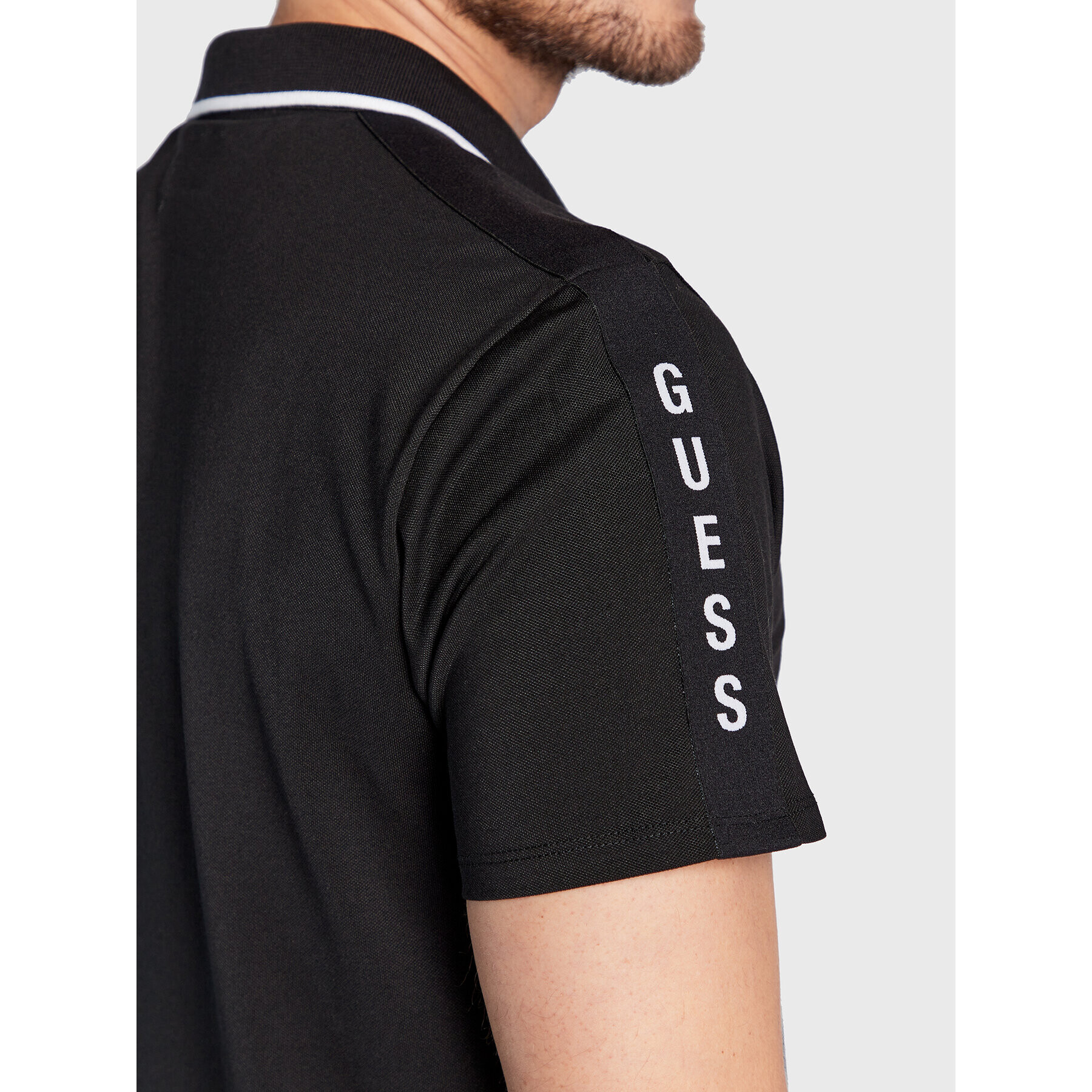 Guess Polokošile M2YP25 KARS0 Černá Slim Fit - Pepit.cz