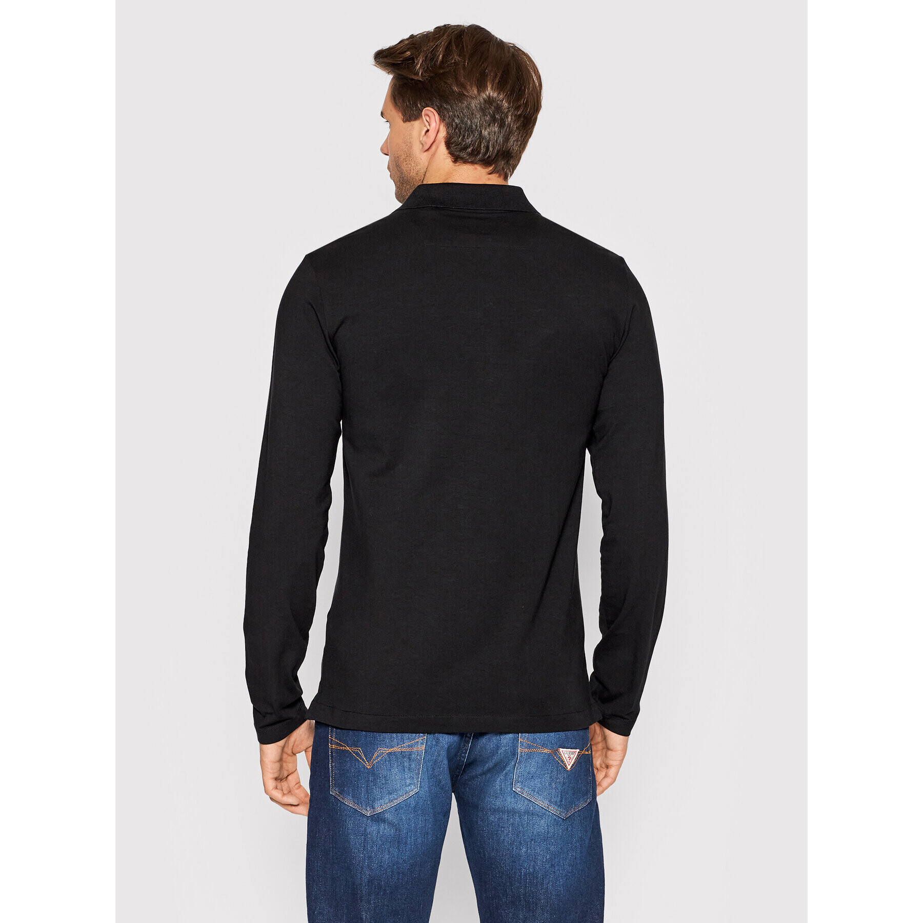 Guess Polokošile M2YP36 J1311 Černá Extra Slim Fit - Pepit.cz