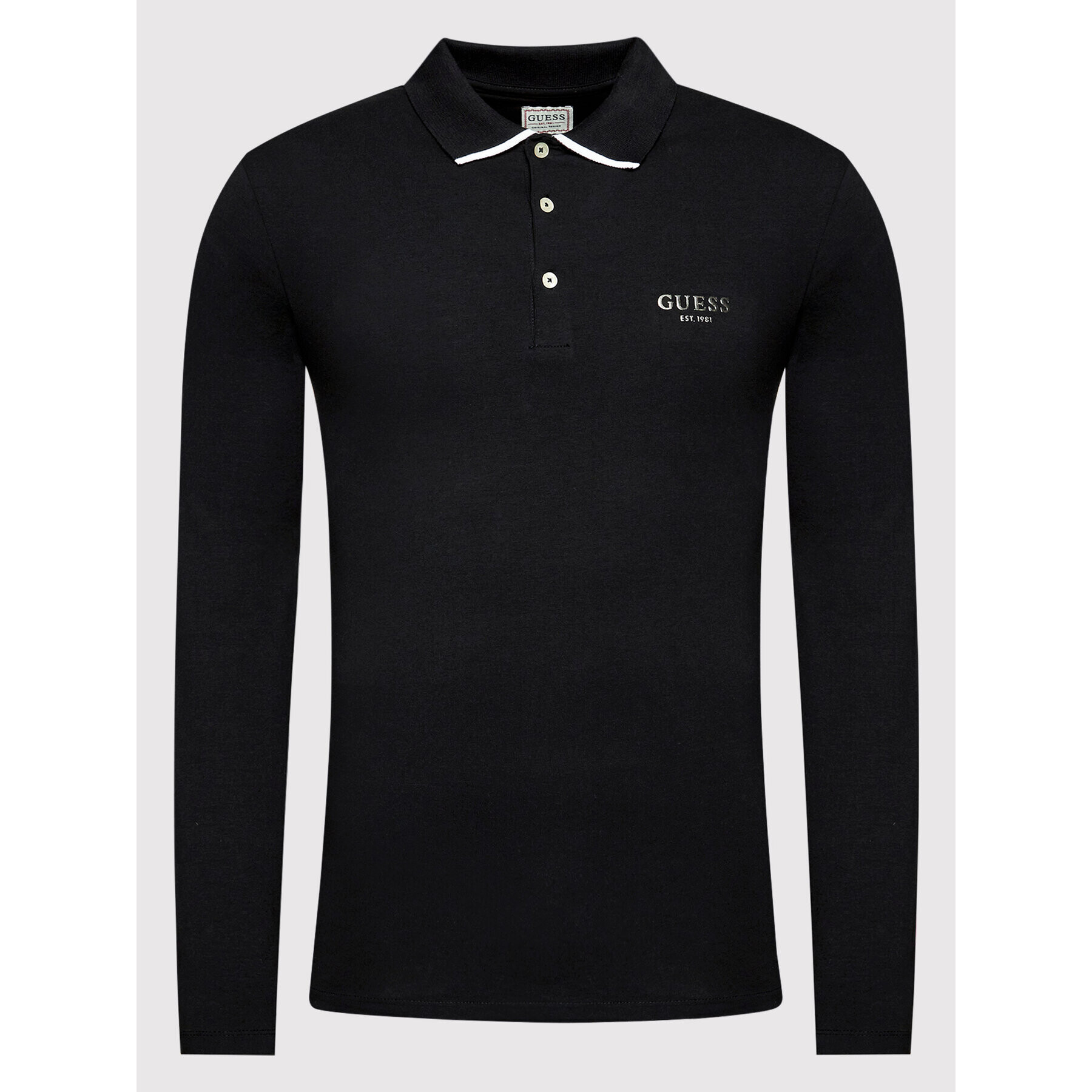 Guess Polokošile M2YP36 J1311 Černá Extra Slim Fit - Pepit.cz