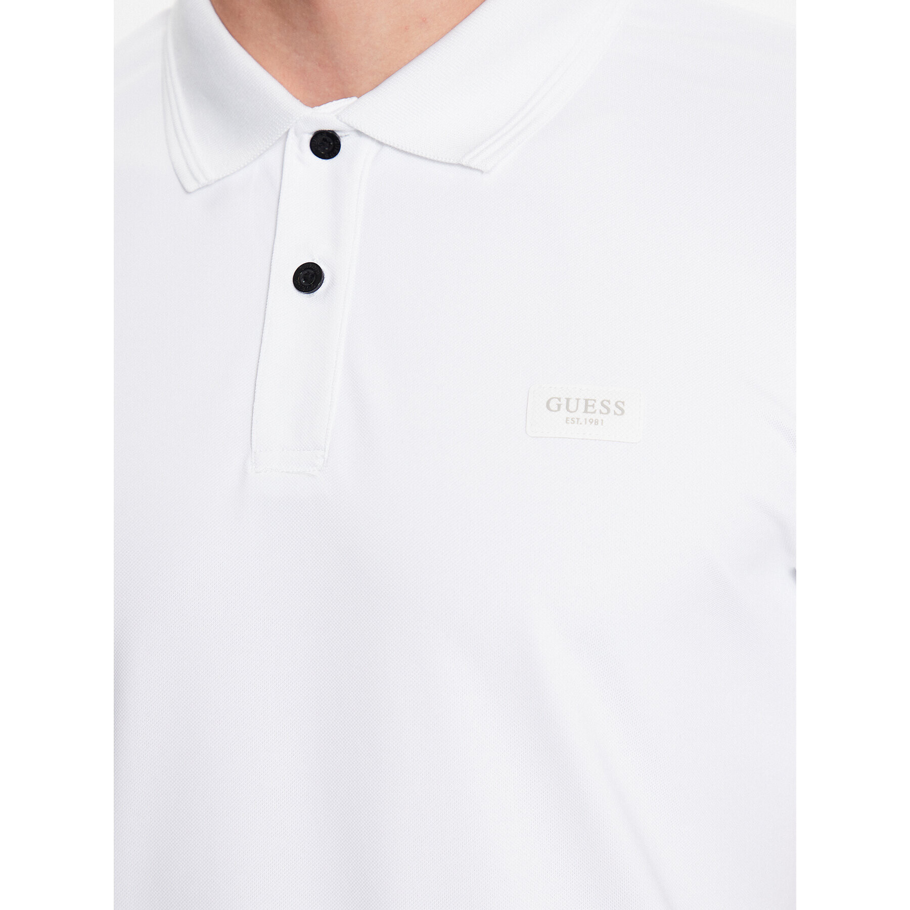 Guess Polokošile M3YP35 KBS60 Bílá Slim Fit - Pepit.cz