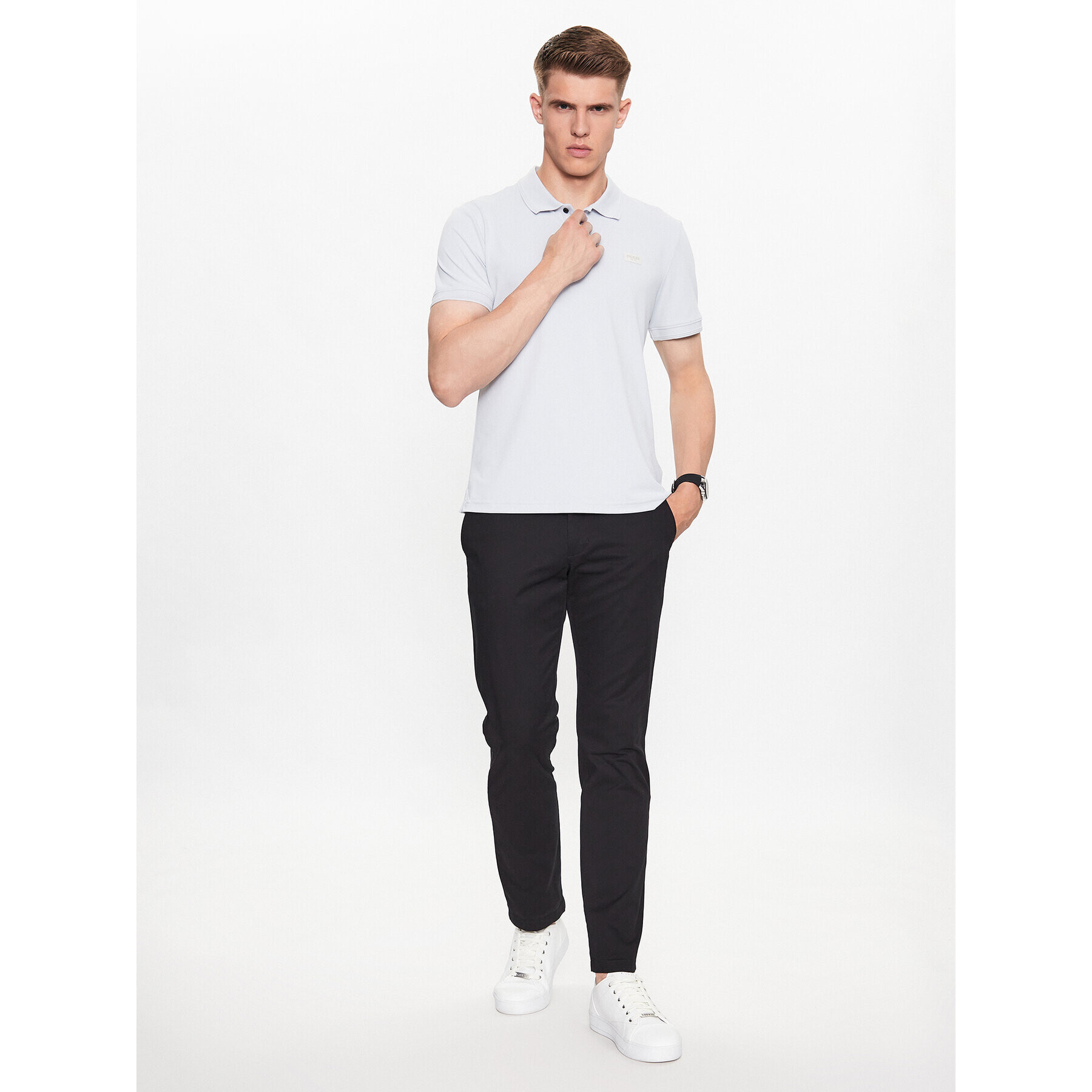 Guess Polokošile M3YP35 KBS60 Šedá Slim Fit - Pepit.cz