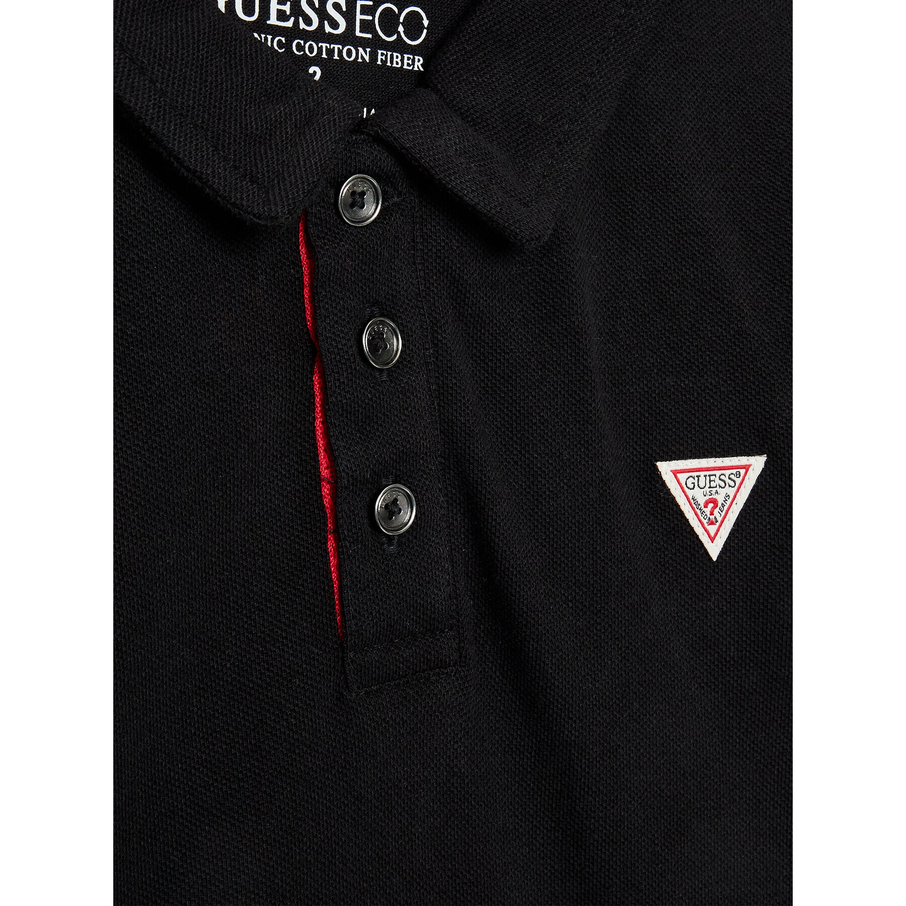 Guess Polokošile N2GP03 KAPY0 Černá Regular Fit - Pepit.cz