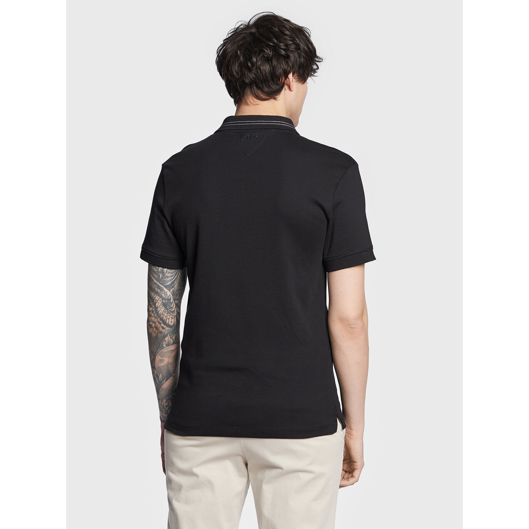 Guess Polokošile Nolan M3RP66 KBL51 Černá Extra Slim Fit - Pepit.cz