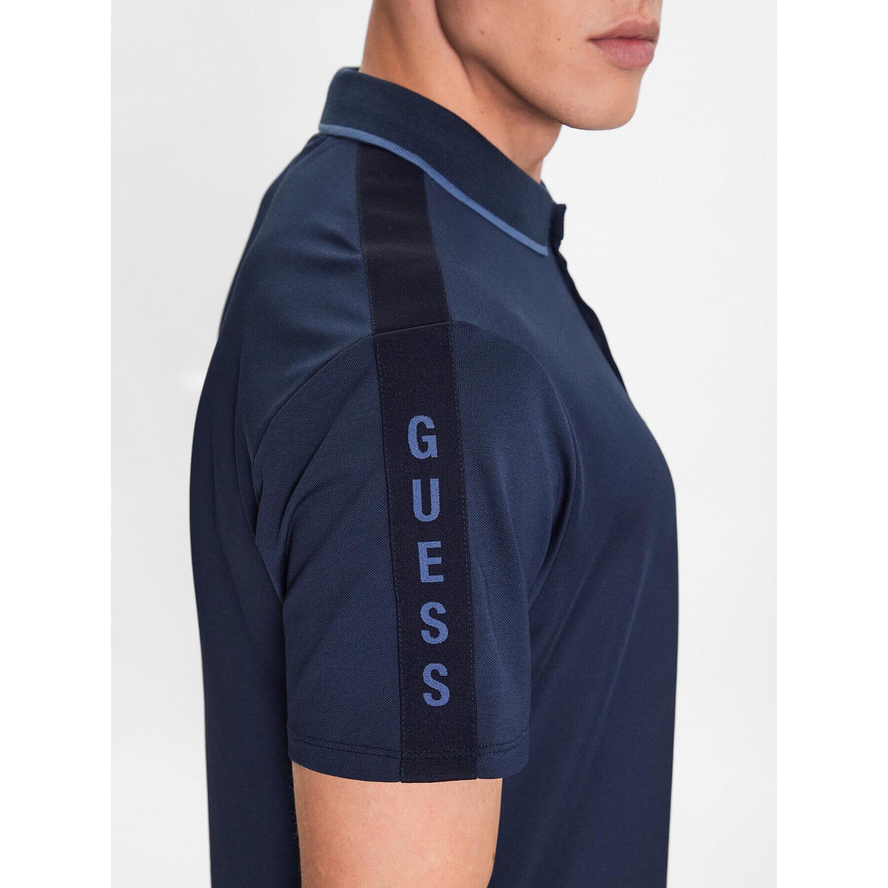 Guess Polokošile Paul M2YP25 KARS0 Tmavomodrá Regular Fit - Pepit.cz