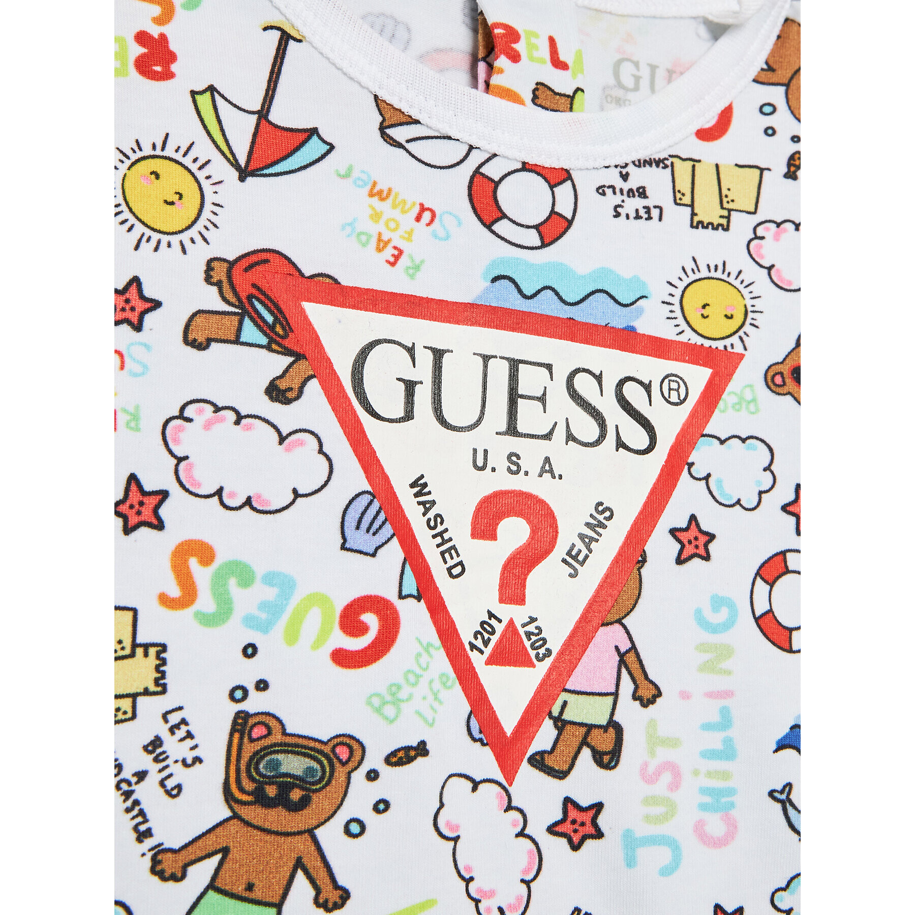 Guess Romper H3GW07 K6YW1 Tmavomodrá Regular Fit - Pepit.cz