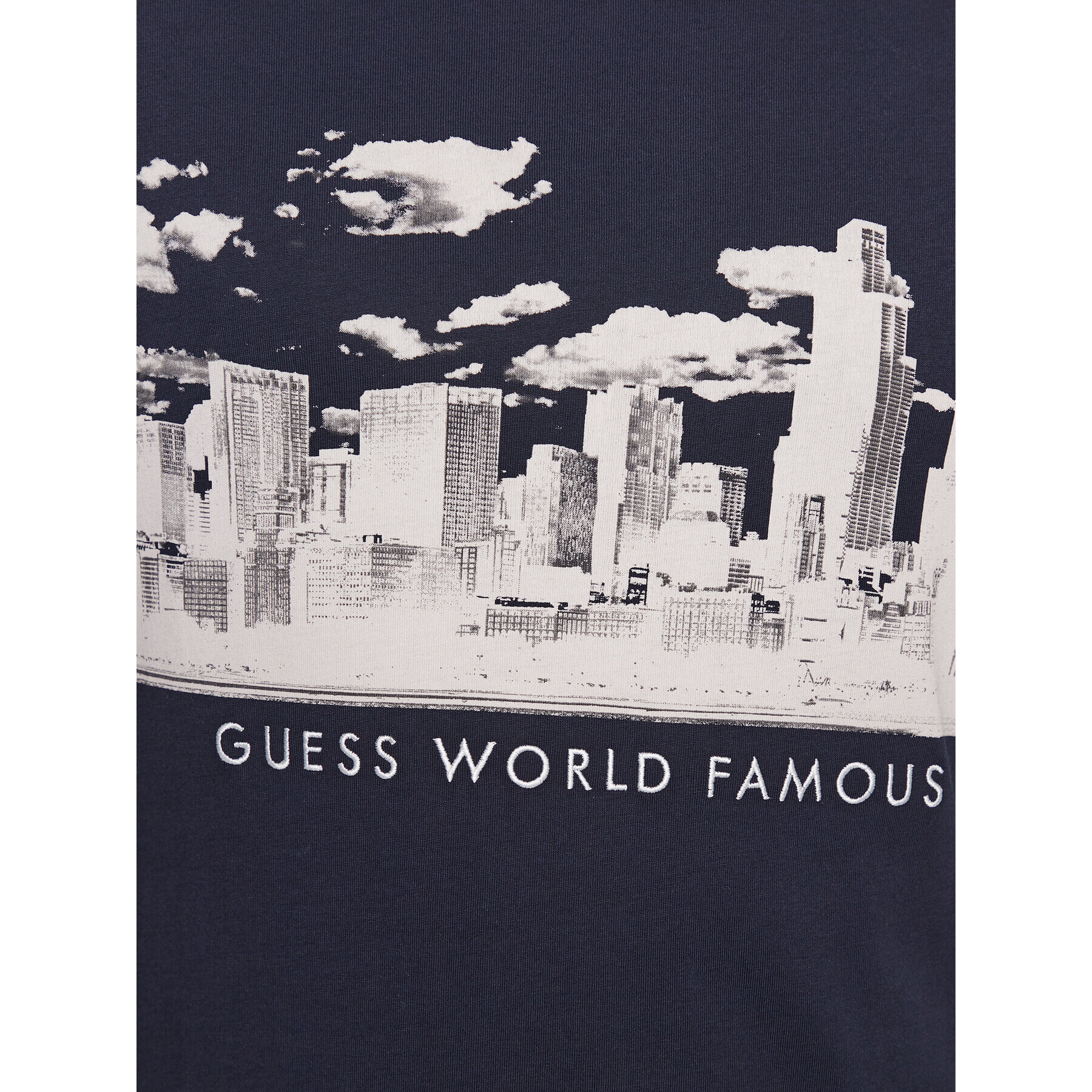 Guess S dlouhým rukávem Skyline M3YI13 I3Z13 Tmavomodrá Slim Fit - Pepit.cz