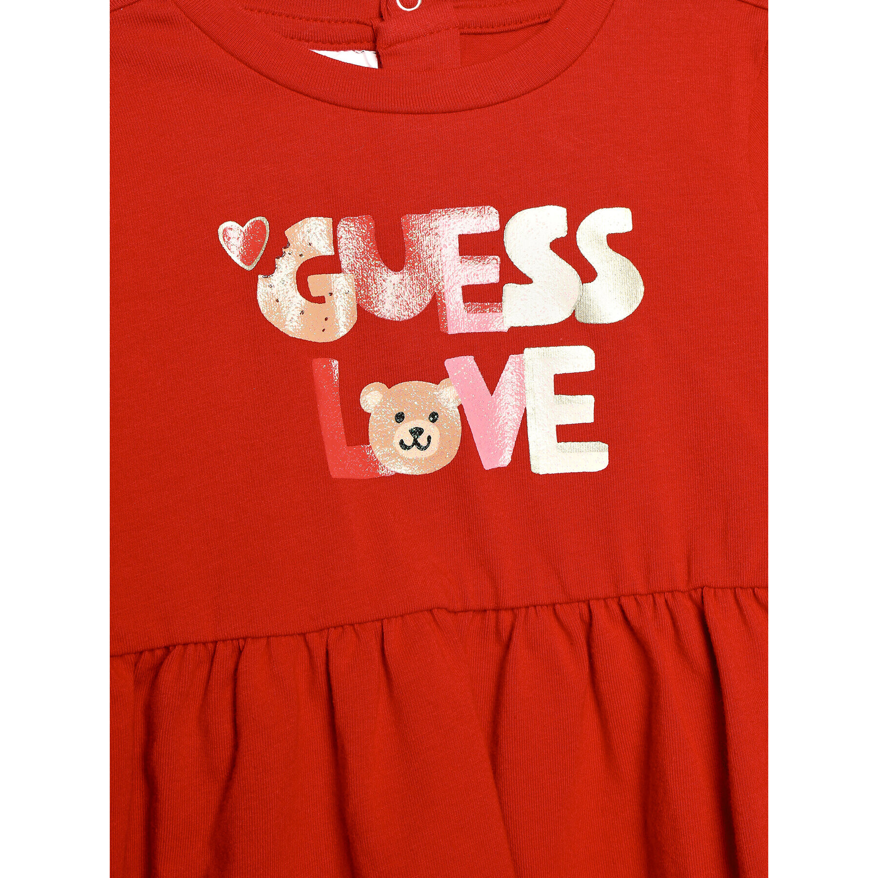 Guess Sada halenka a legíny A3BG03 J1311 Červená Regular Fit - Pepit.cz