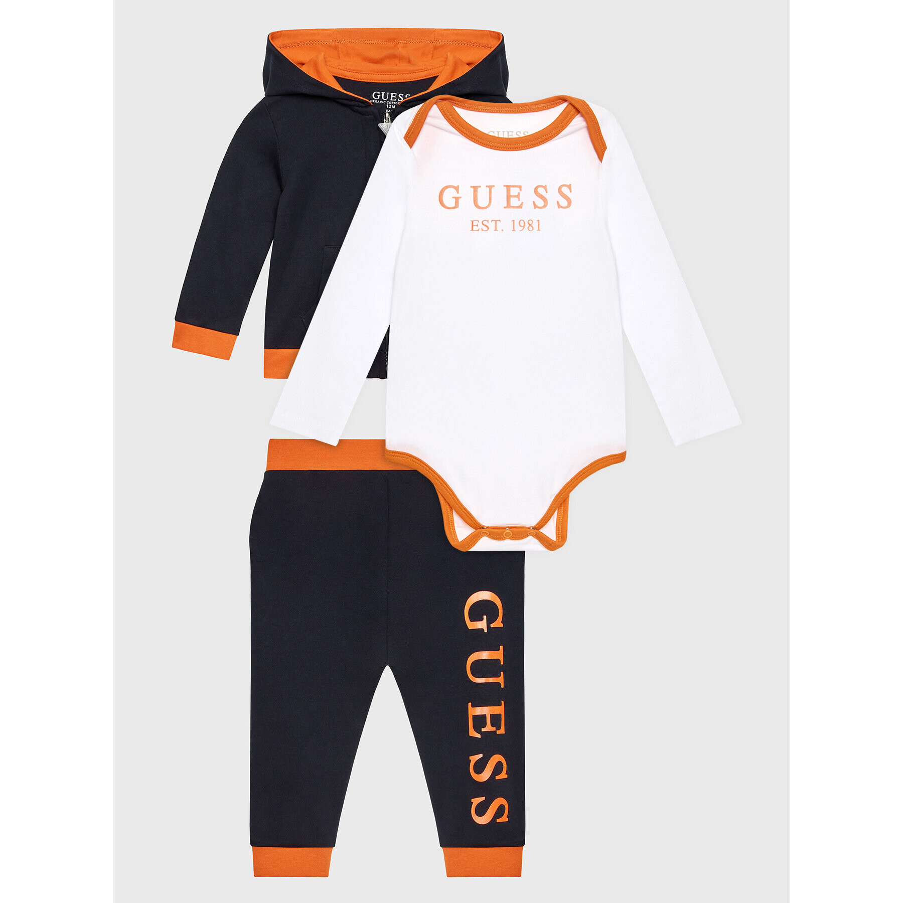 Guess Sada mikina body a tepláky P3RG03 KA6W0 Barevná Regular Fit - Pepit.cz