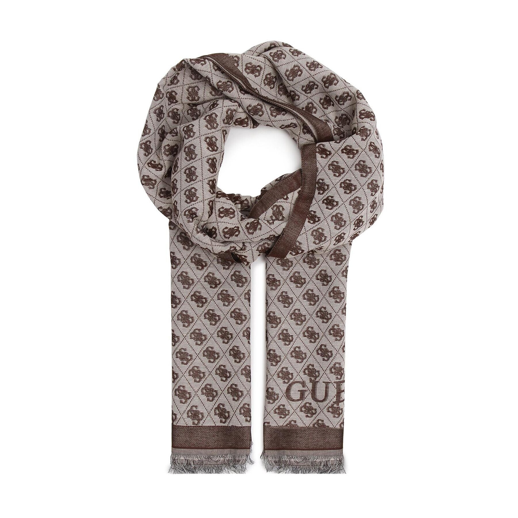 Guess Šál Izzy (JB) Scarves AW9452 POL03 Hnědá - Pepit.cz