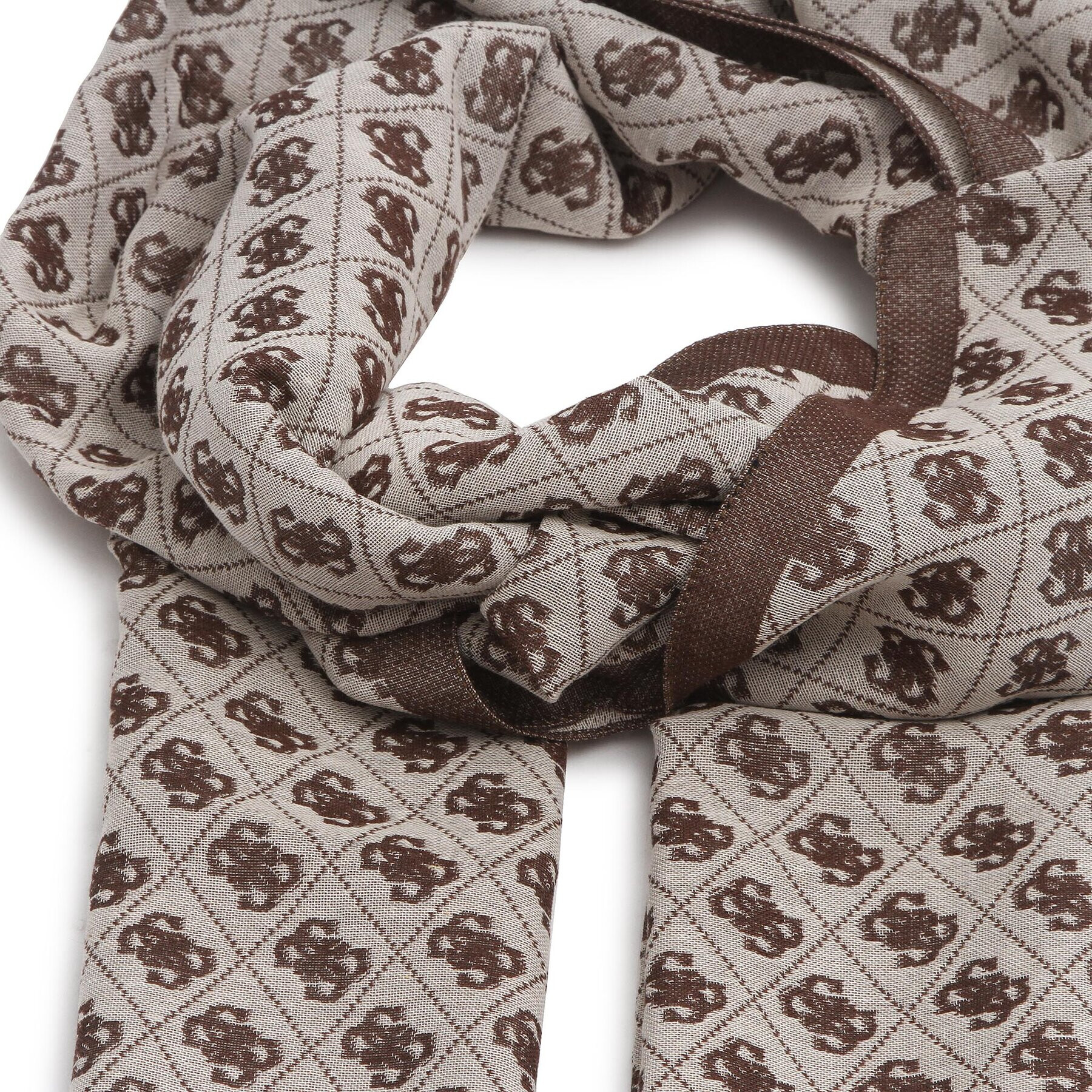 Guess Šál Izzy (JB) Scarves AW9452 POL03 Hnědá - Pepit.cz