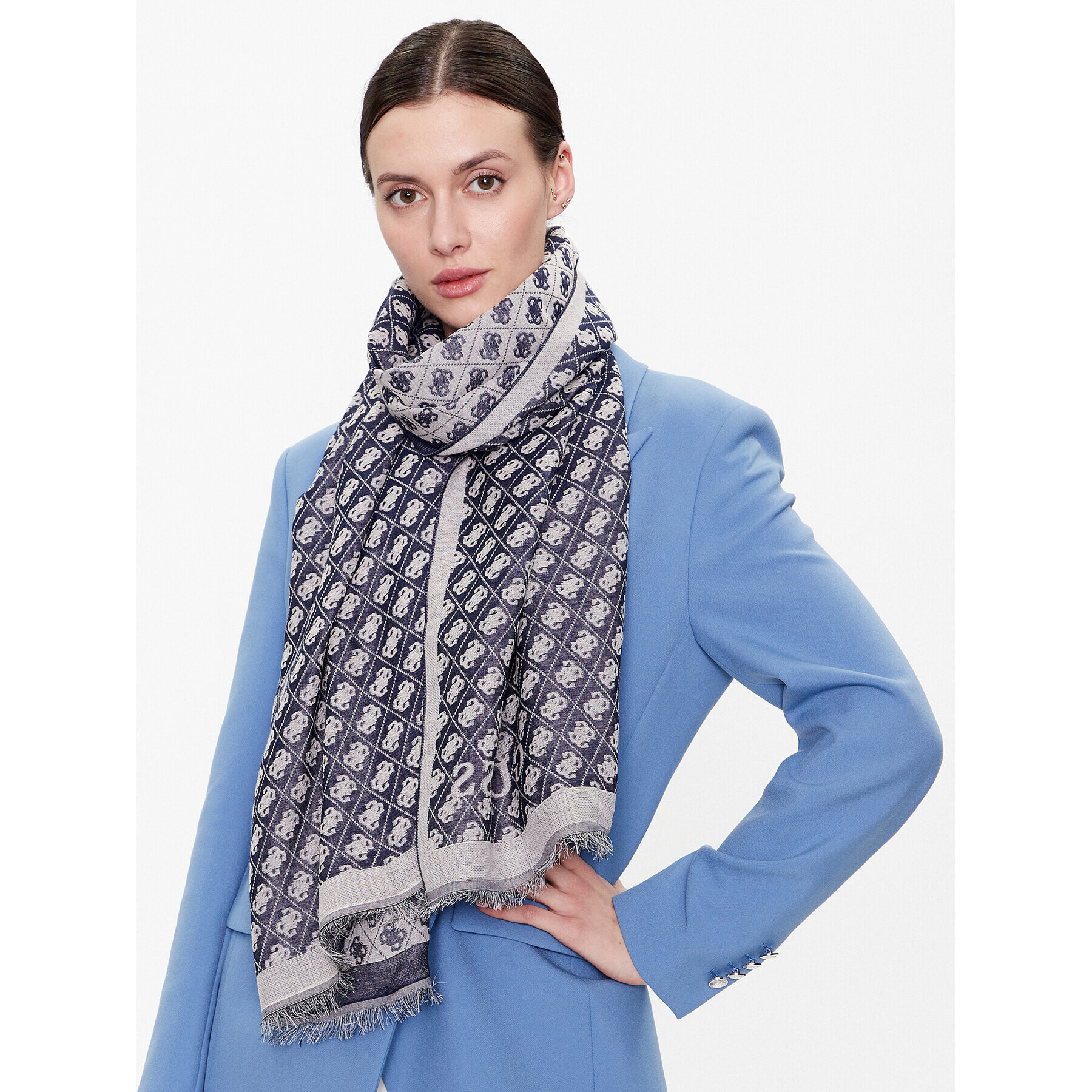 Guess Šál Katey Scarves AW9231 POL03 Tmavomodrá - Pepit.cz