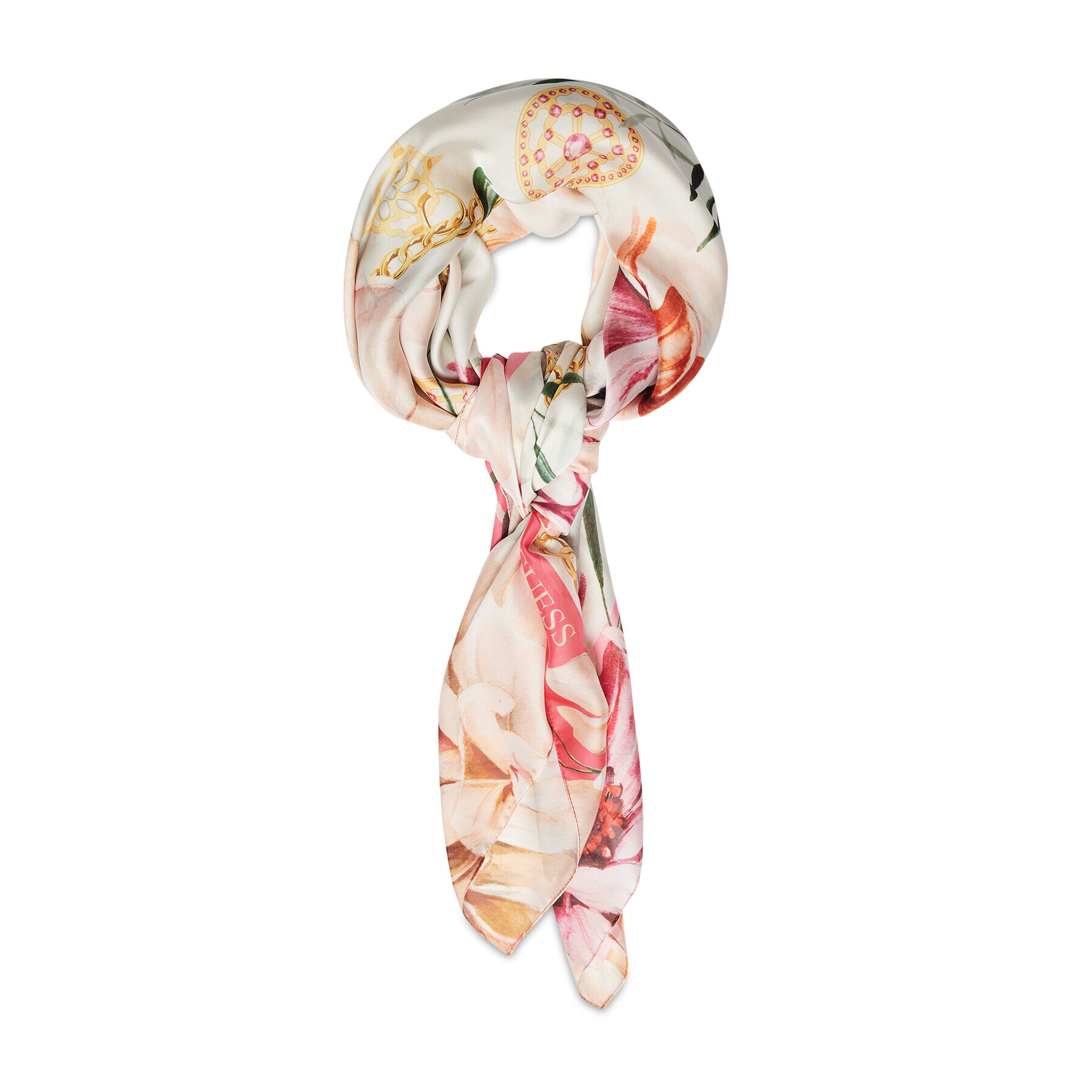 Guess Šátek Foulard 140x140 AW8811 SIL40 Barevná - Pepit.cz