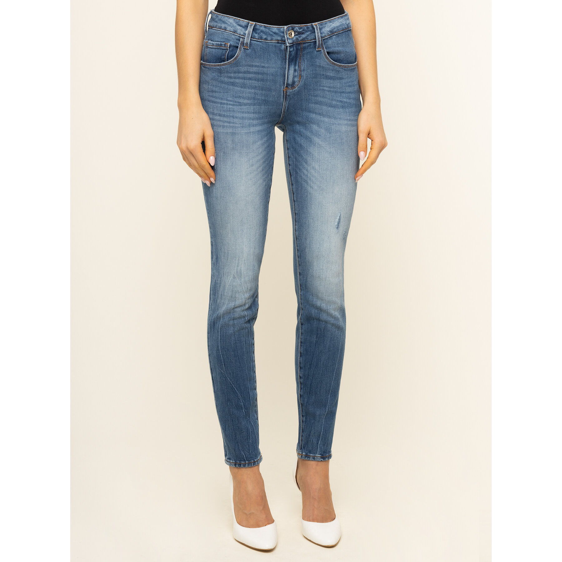 Guess Skinny Fit džíny Annette W01A99 D3XR1 Tmavomodrá Skinny Fit - Pepit.cz