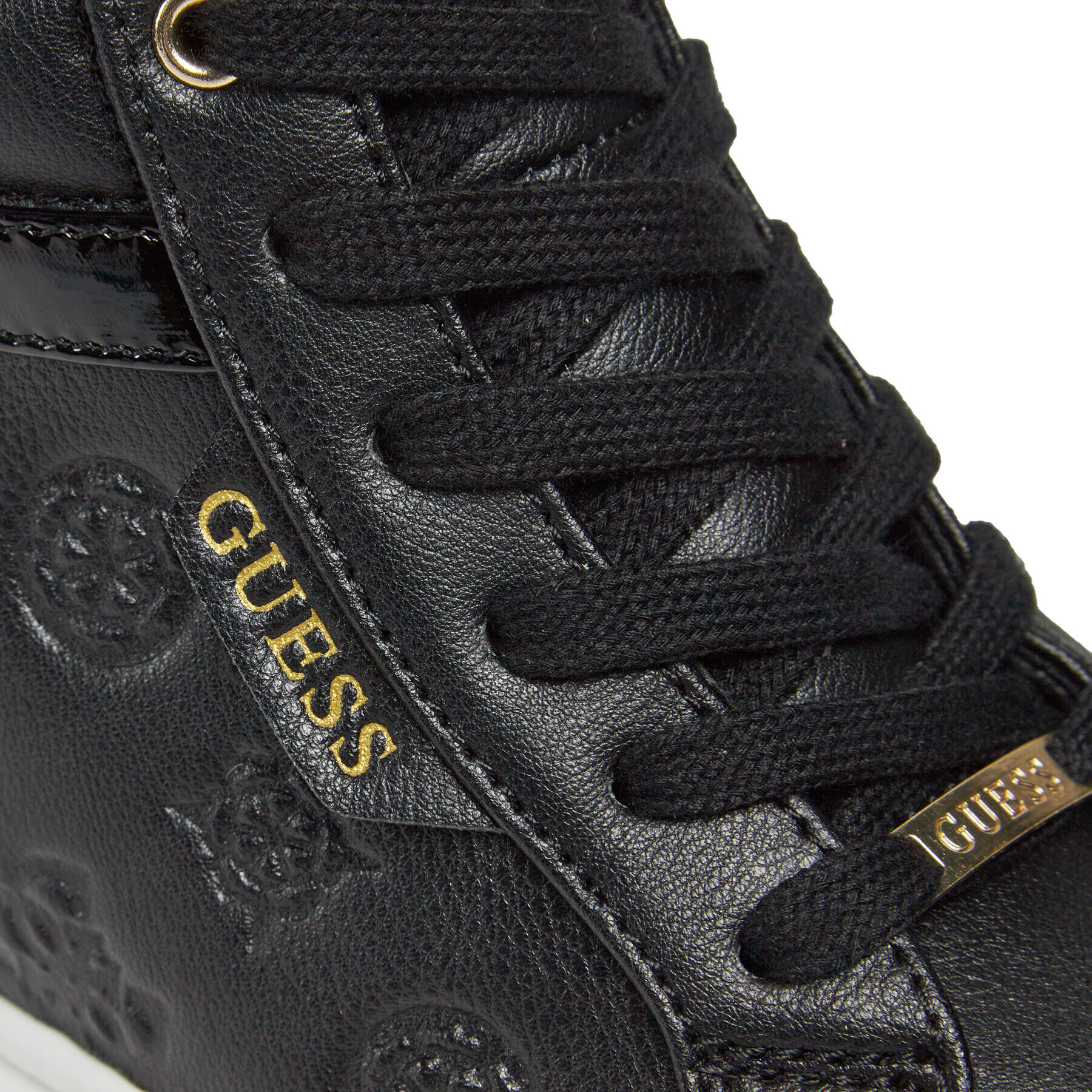 Guess Sneakersy FL8ROX LEA12 Černá - Pepit.cz