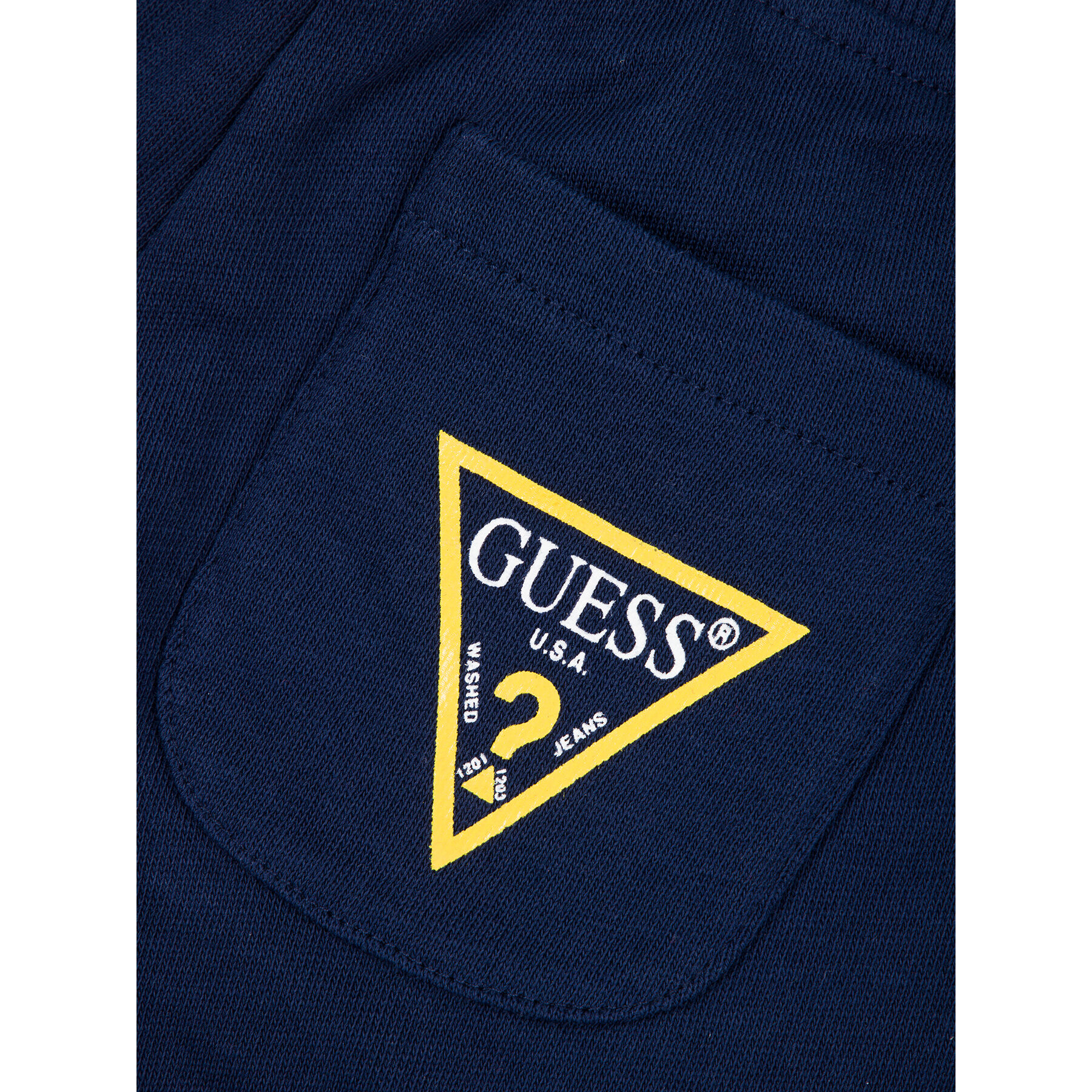 Guess Šortky z materiálu N93Q18 K5WK0 Tmavomodrá Regular Fit - Pepit.cz