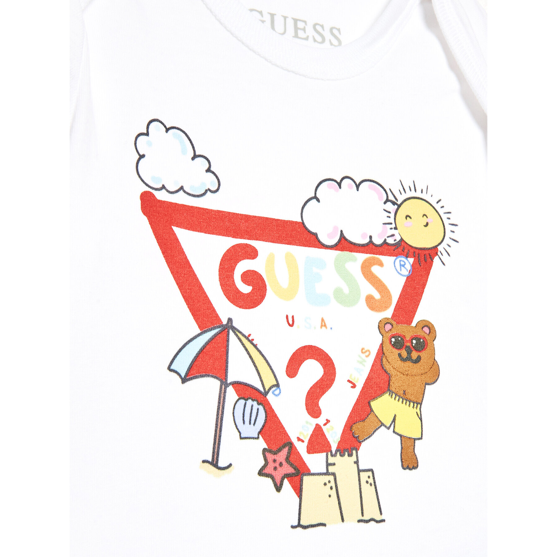 Guess Souprava body a šortky H3GW05 K6YW1 Barevná Regular Fit - Pepit.cz