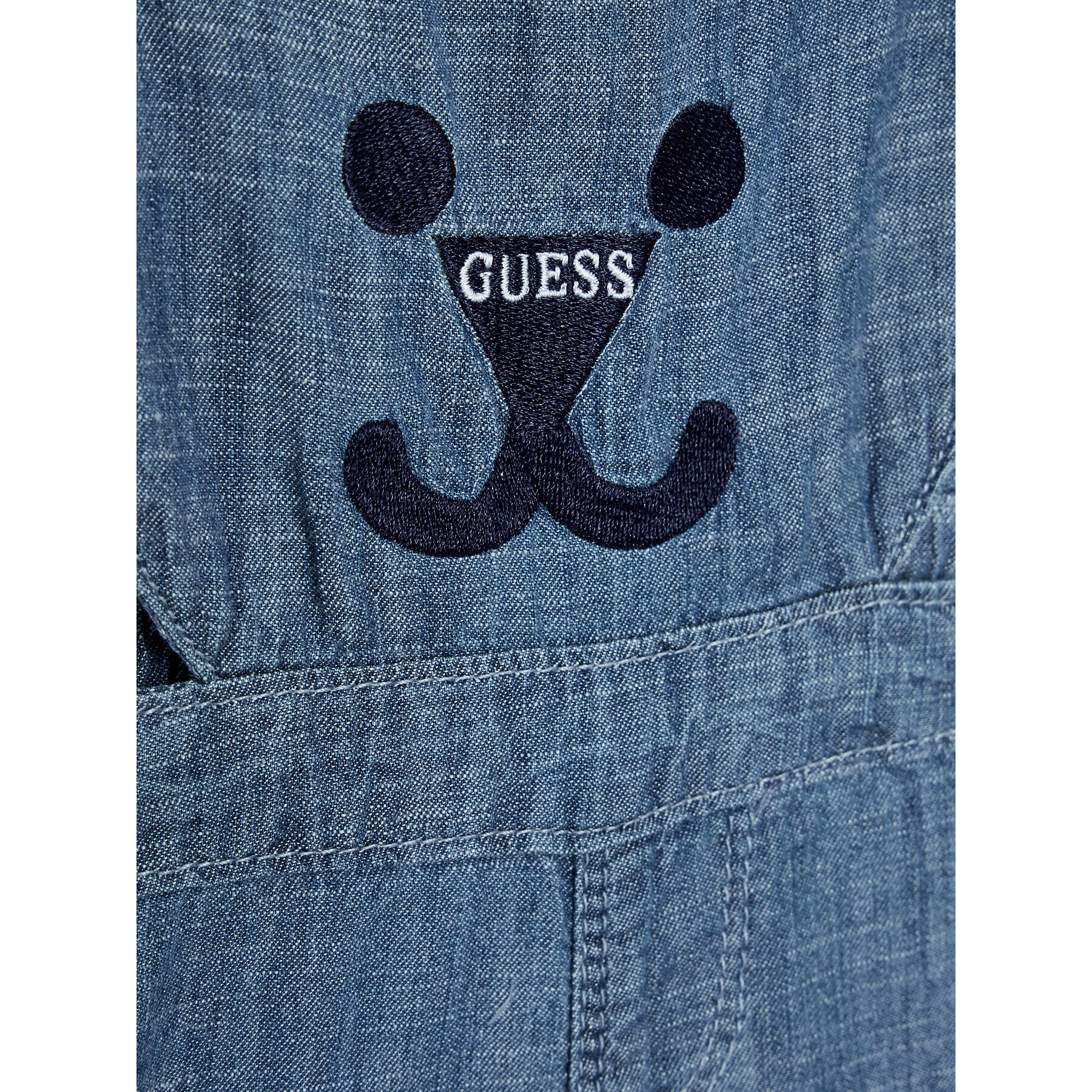 Guess Souprava body a šortky P2GG07 J1300 Modrá Regular Fit - Pepit.cz