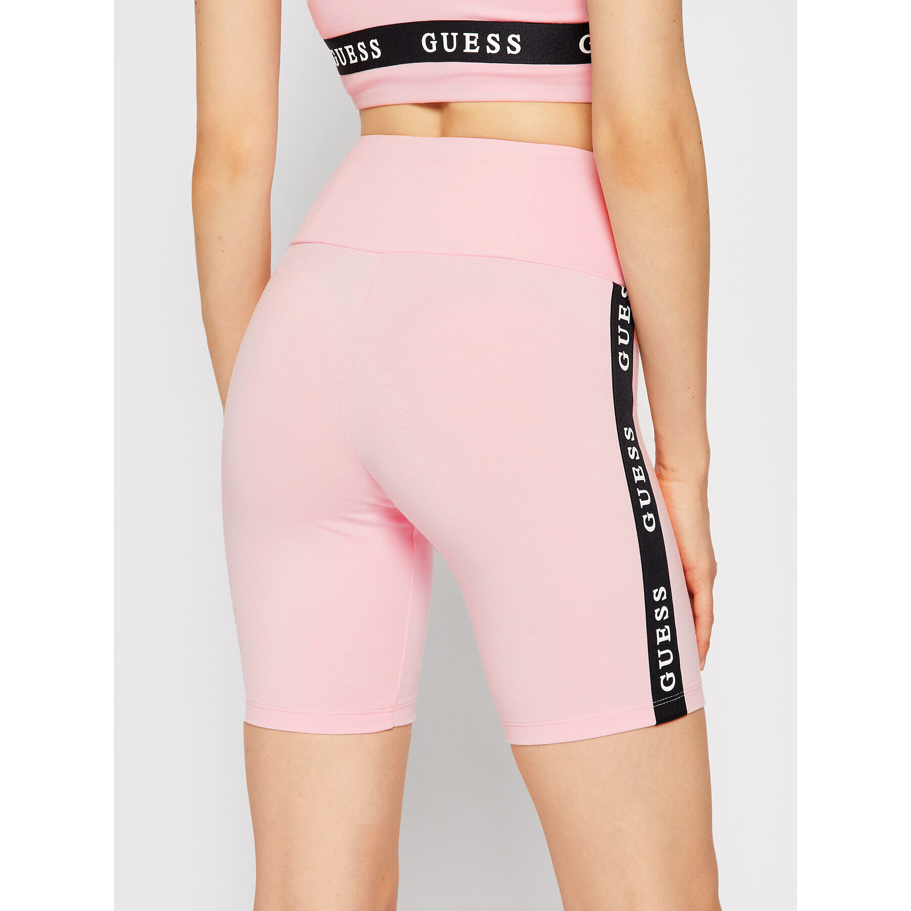 Guess Sportovní kraťasy Aline O1GA07 KABR0 Růžová Slim Fit - Pepit.cz