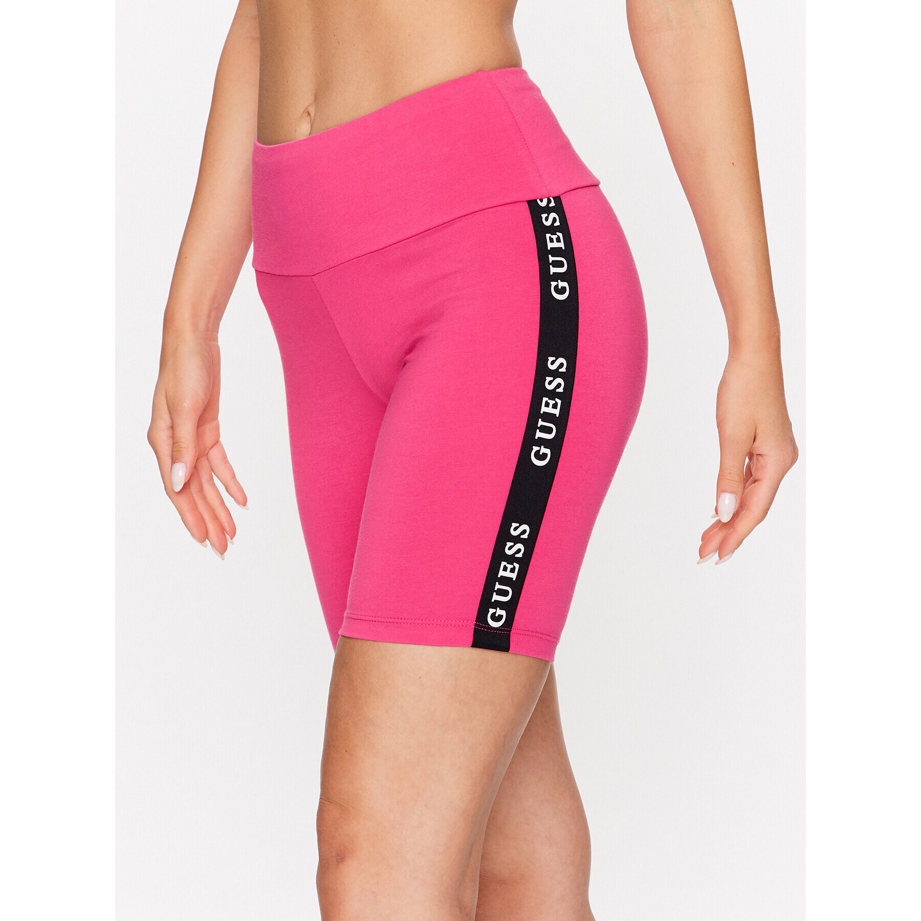 Guess Sportovní kraťasy Aline V2YD12 KABR0 Růžová Super Skinny Fit - Pepit.cz