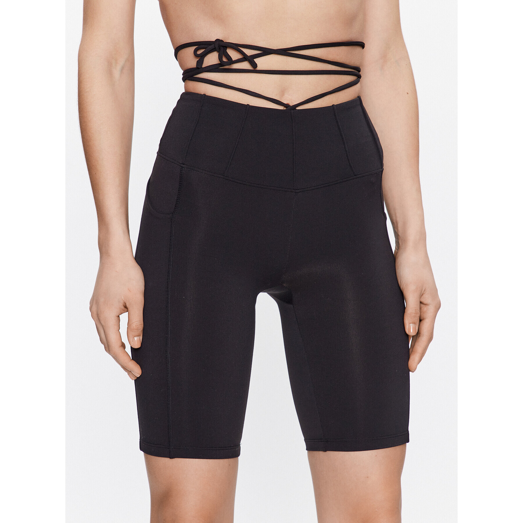 Guess Sportovní kraťasy Brigit V3GD02 MC04Z Černá Super Skinny Fit - Pepit.cz