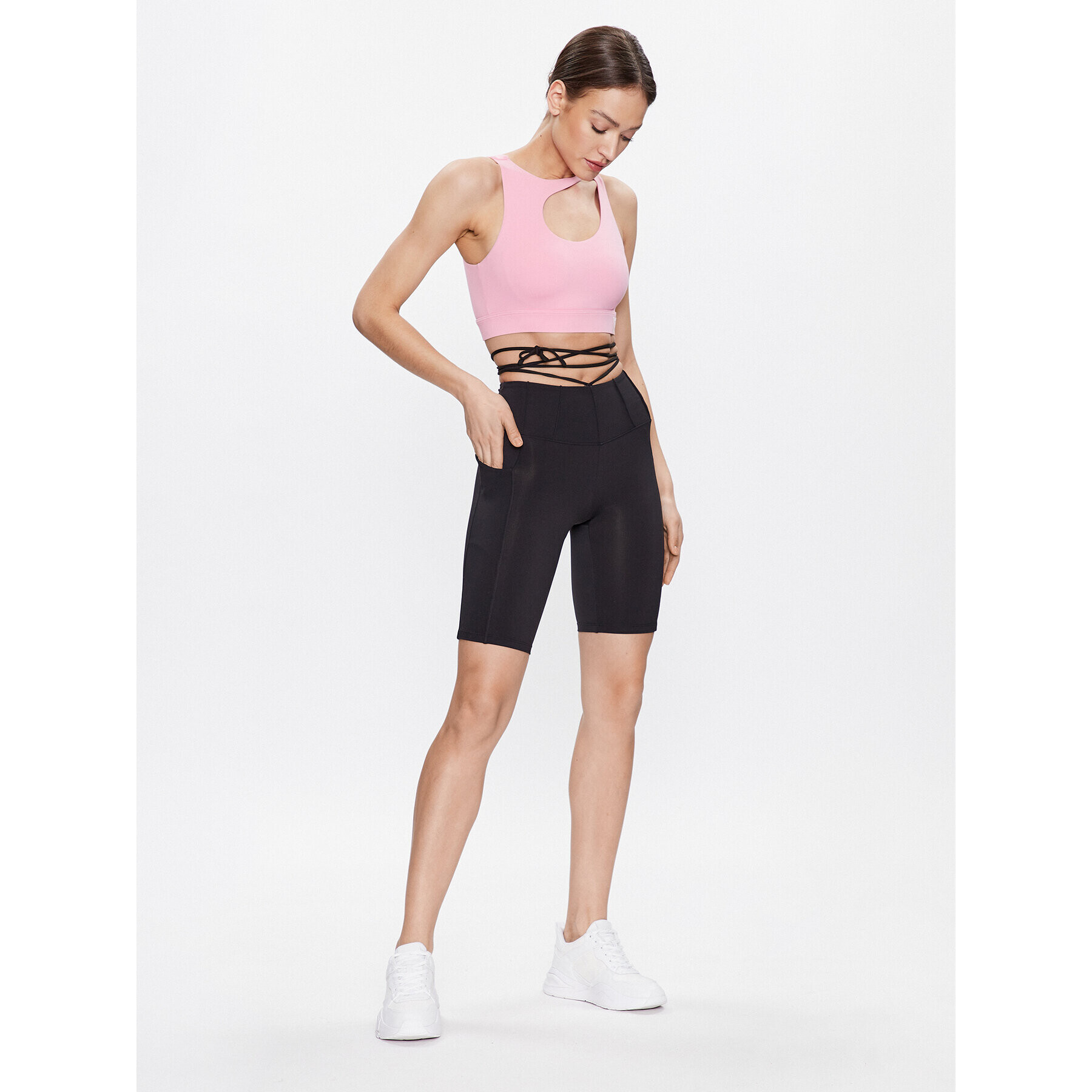 Guess Sportovní kraťasy Brigit V3GD02 MC04Z Černá Super Skinny Fit - Pepit.cz