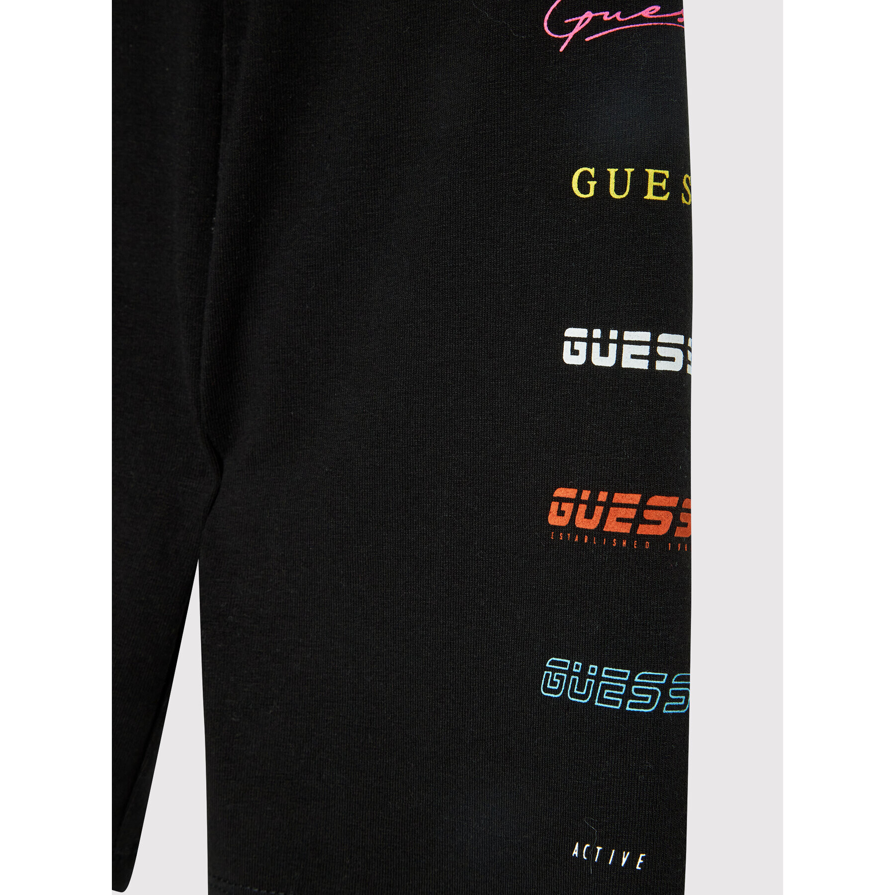 Guess Sportovní kraťasy J2RD09 KASI1 Černá Slim Fit - Pepit.cz