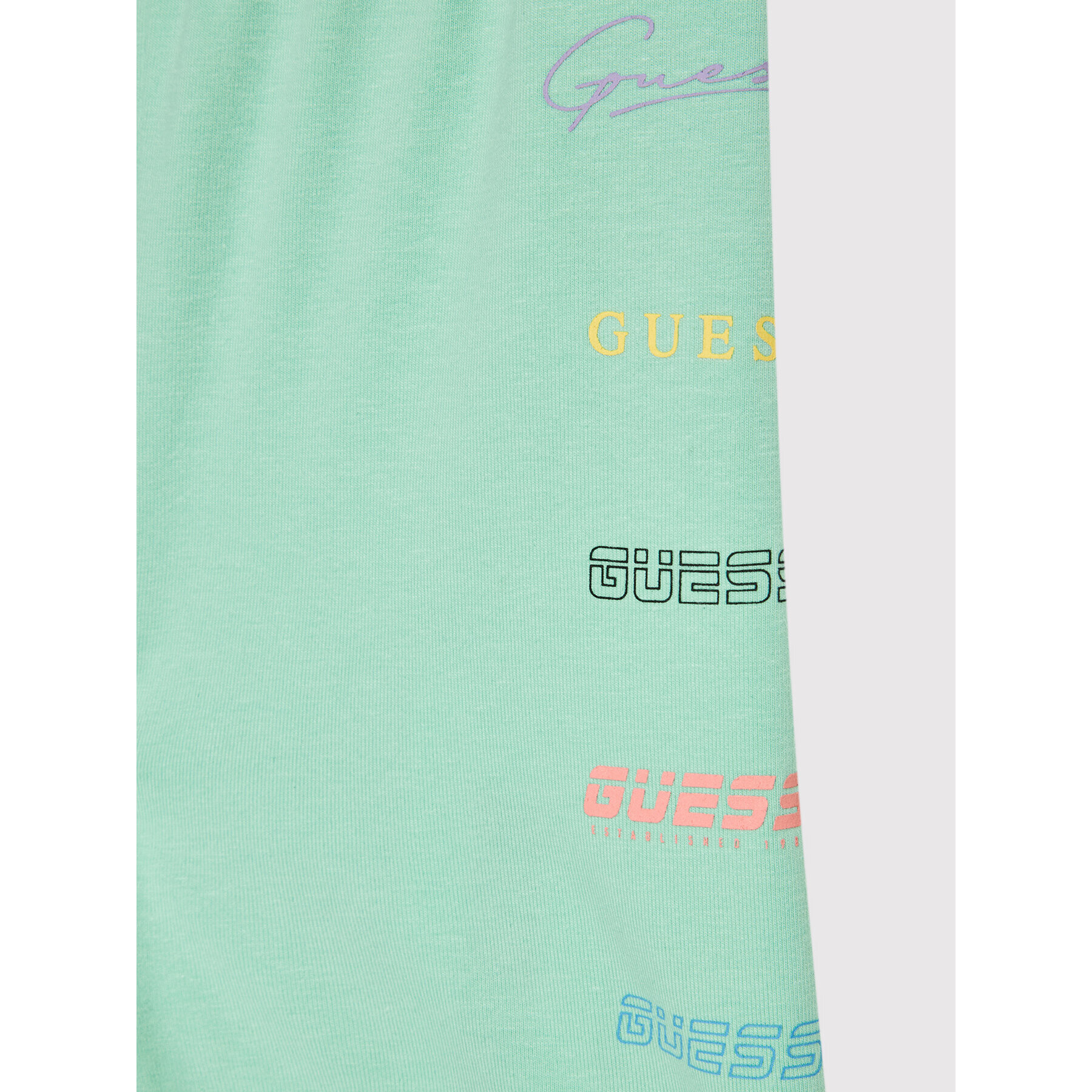 Guess Sportovní kraťasy J2RD09 KASI1 Zelená Slim Fit - Pepit.cz